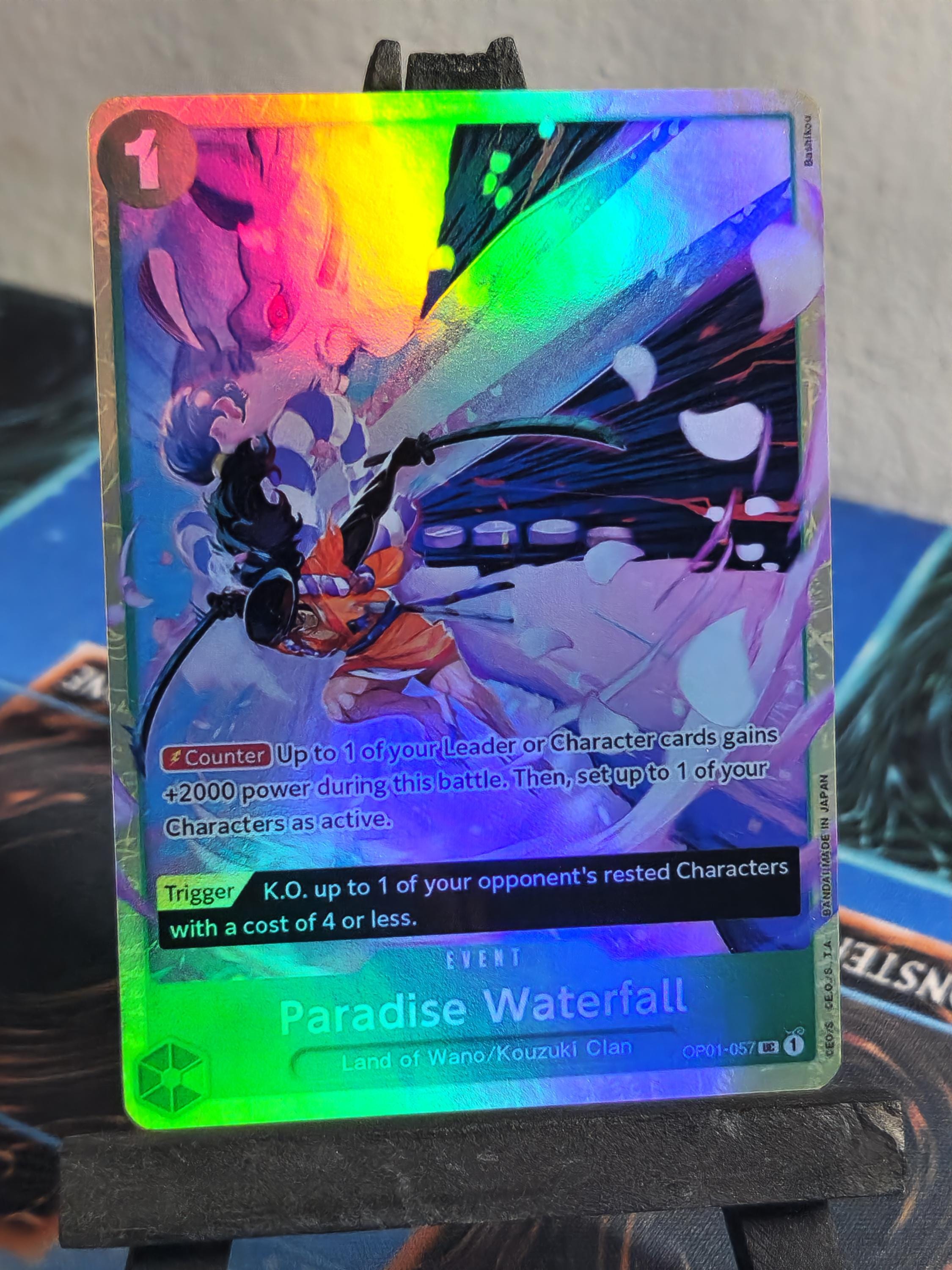 Paradise Waterfall alt art op01-057 One Piece Proxy Card