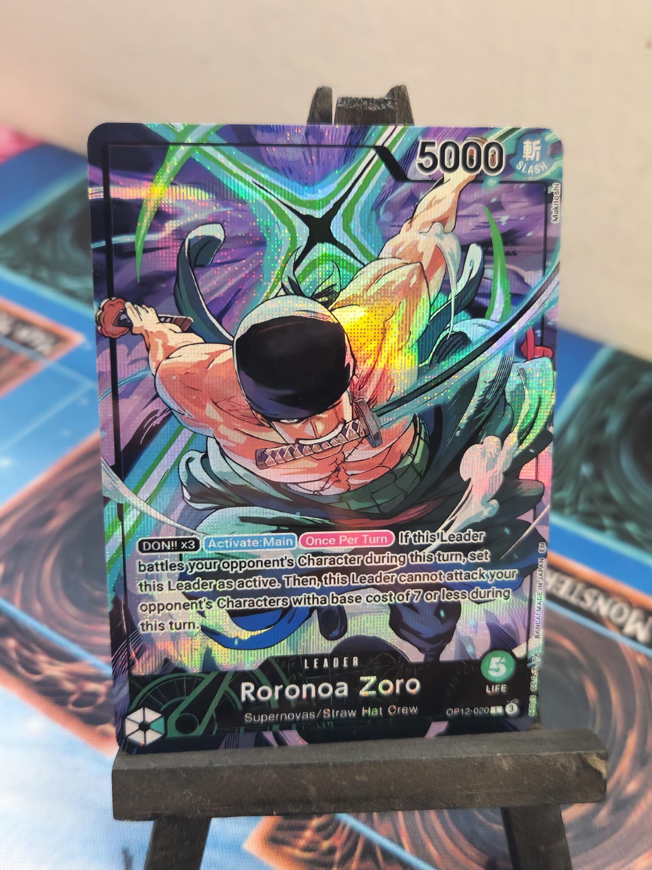 Roronoa Zoro Leader alt art  promo op12-020 One Piece proxy