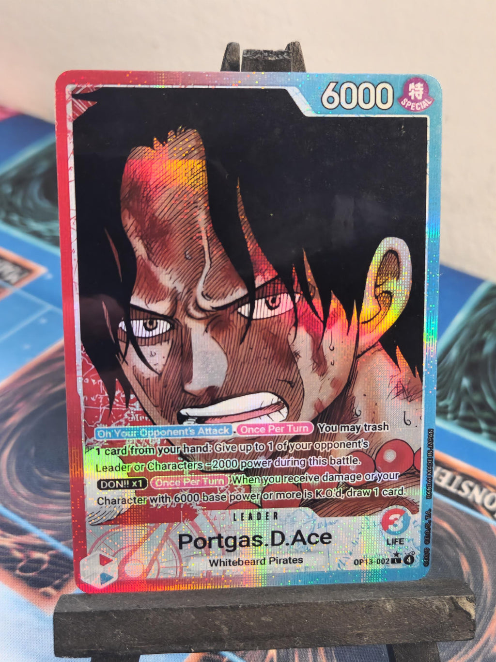 Portgas D Ace Leader alt art op13-002 One Piece proxy
