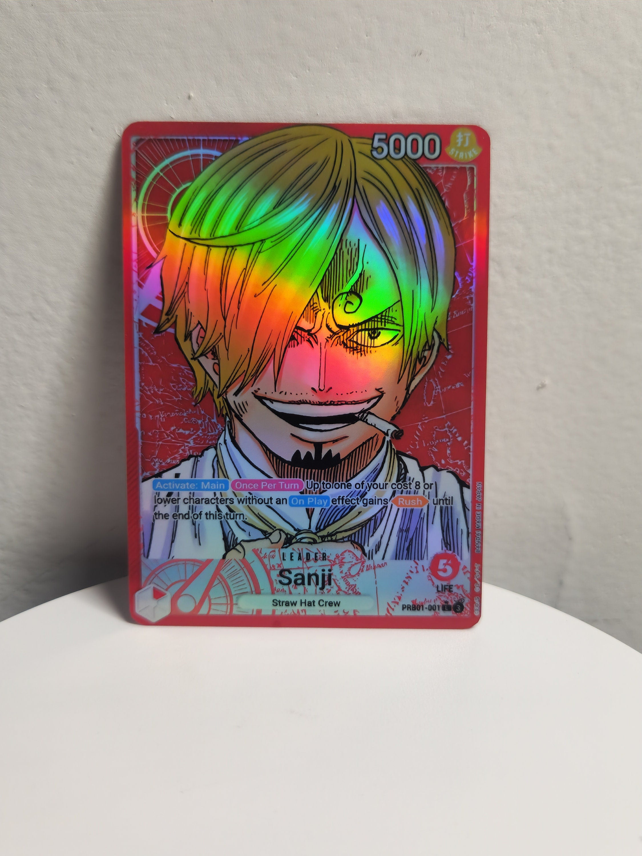 Sanji Leader Alt Art PRB01-001 One Piece Proxy Card