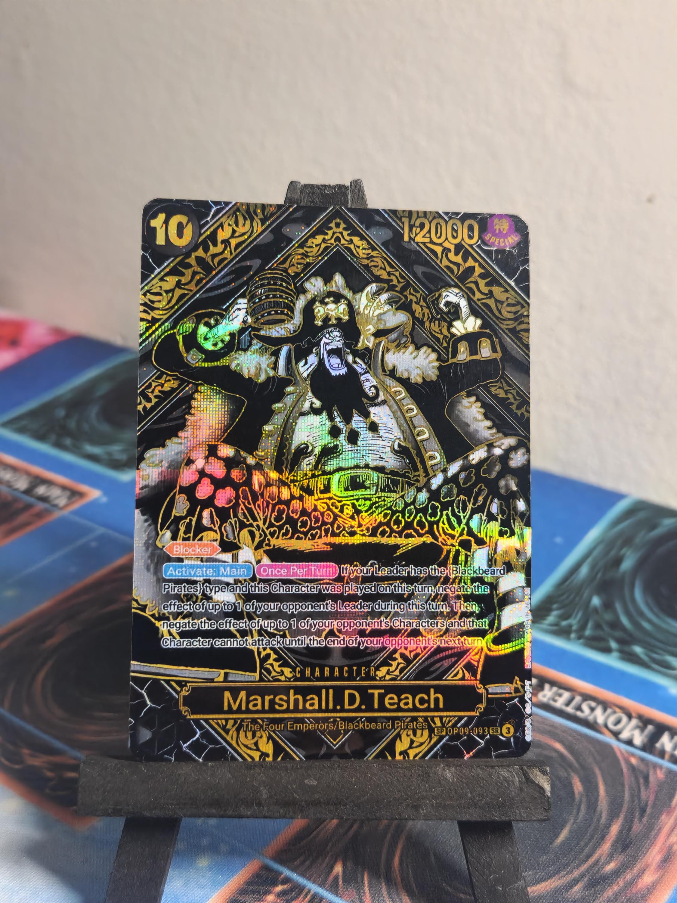 Marshall D Teach SP black and gold alt art op09-093 One Piece Proxy