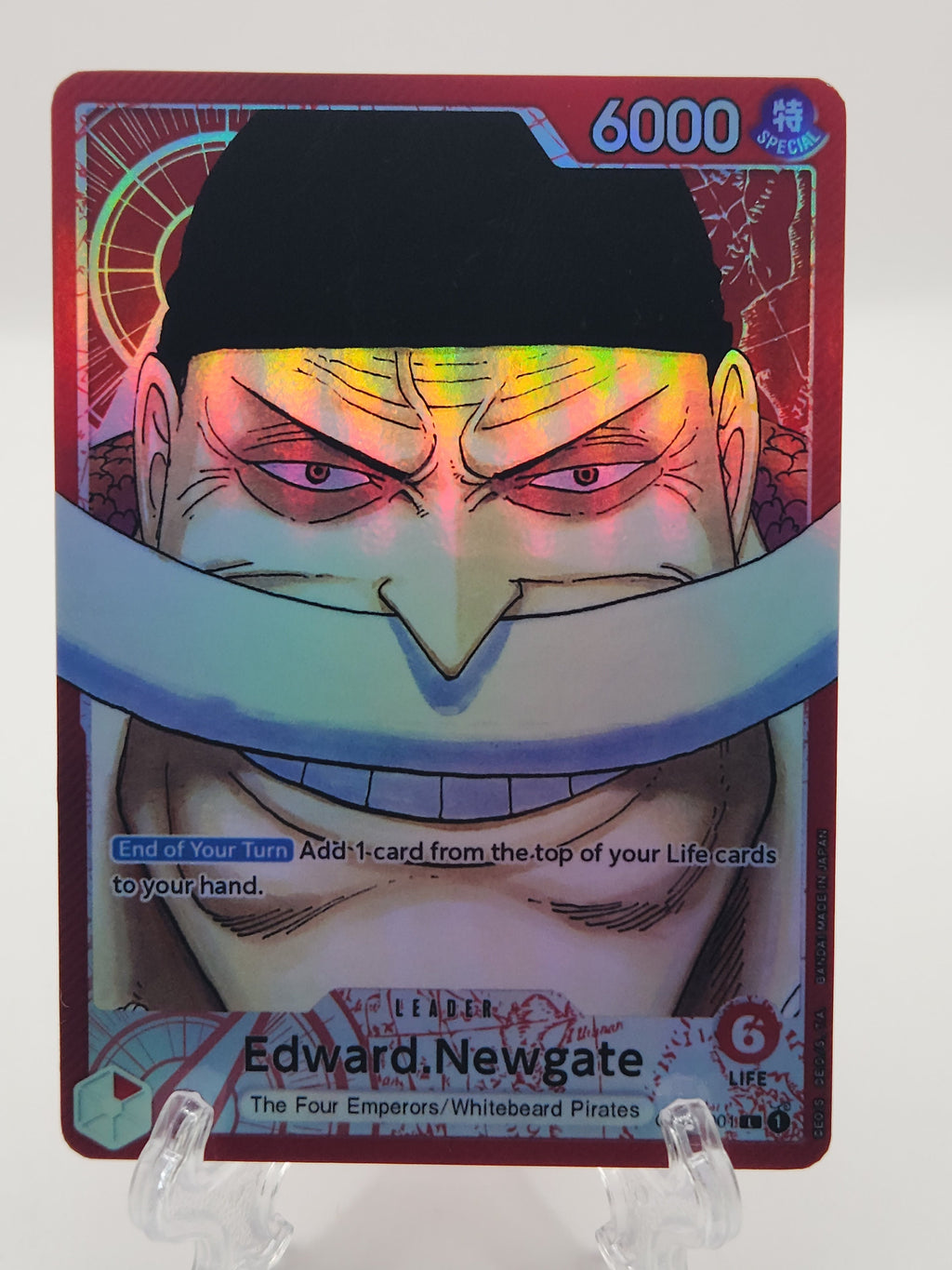 Edward Newgate op02-001  leader One Piece Proxy Card