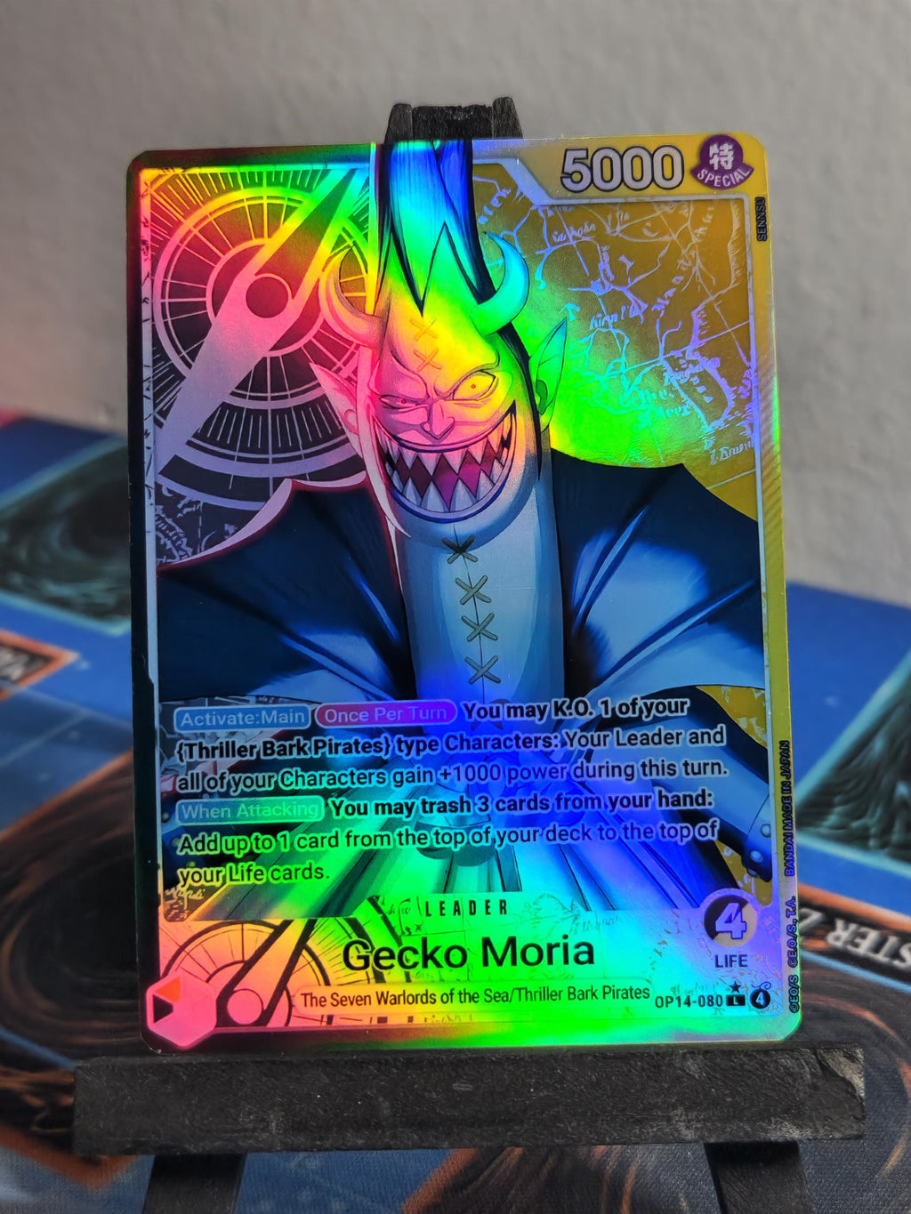 Gecko Moria Leader Alt Art OP14-080 One Piece Proxy