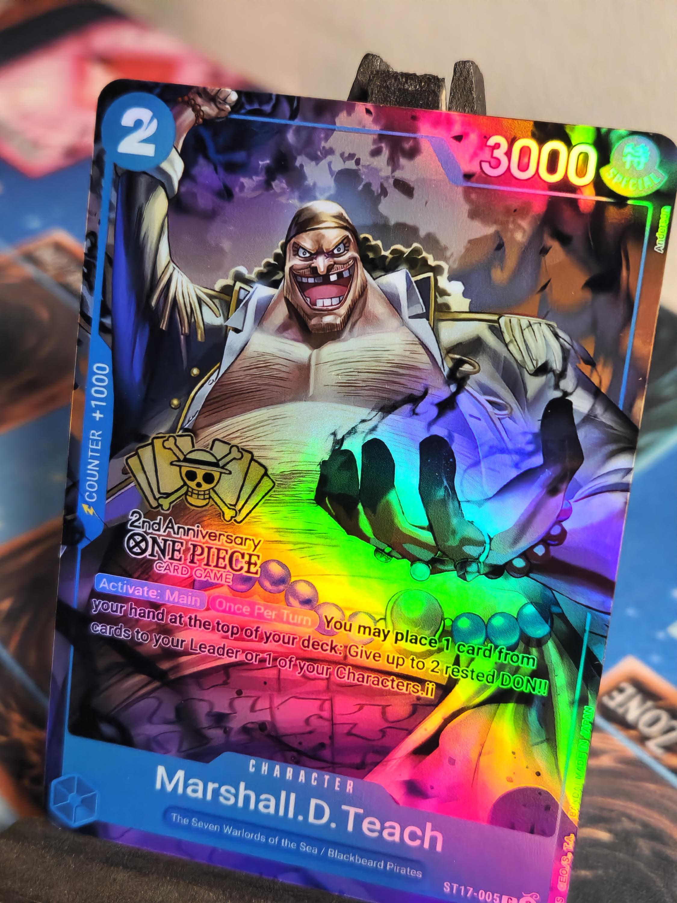 Marshall D Teach 2nd anniversary alt art st17-005 proxy
