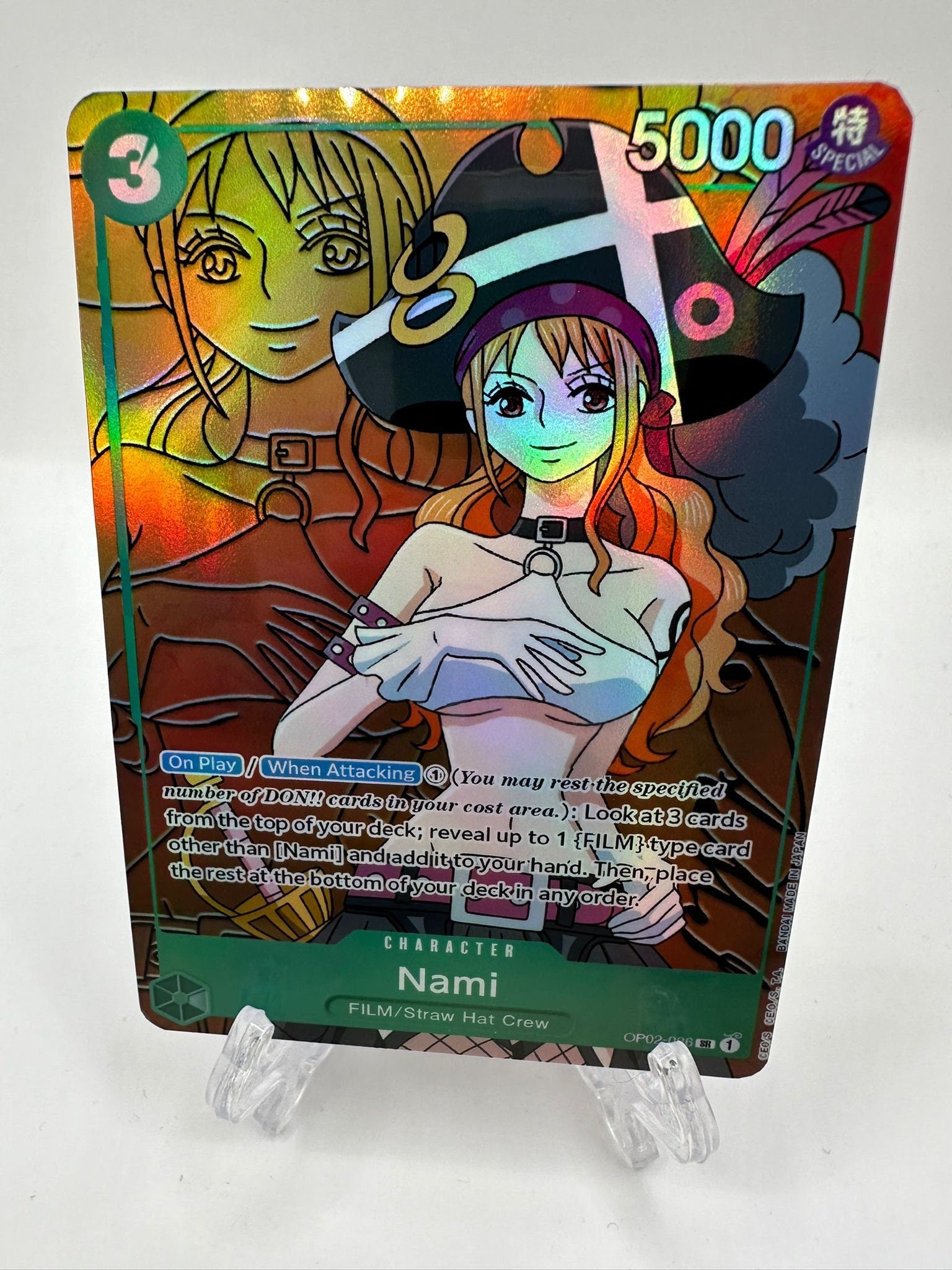 One Piece Nami op02-036 alt art proxy