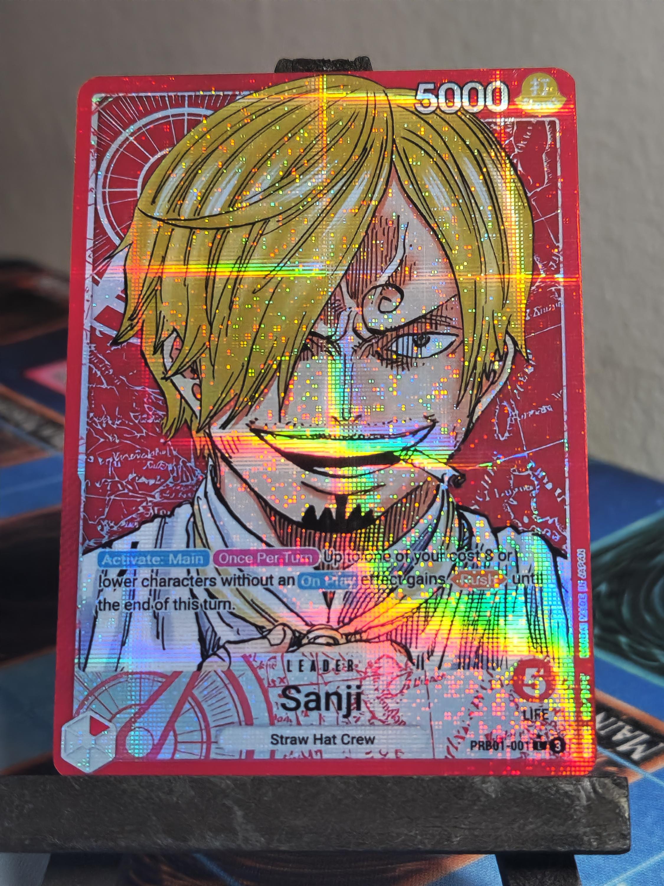 Sanji Leader Alt Art PRB01-001 One Piece Proxy Card