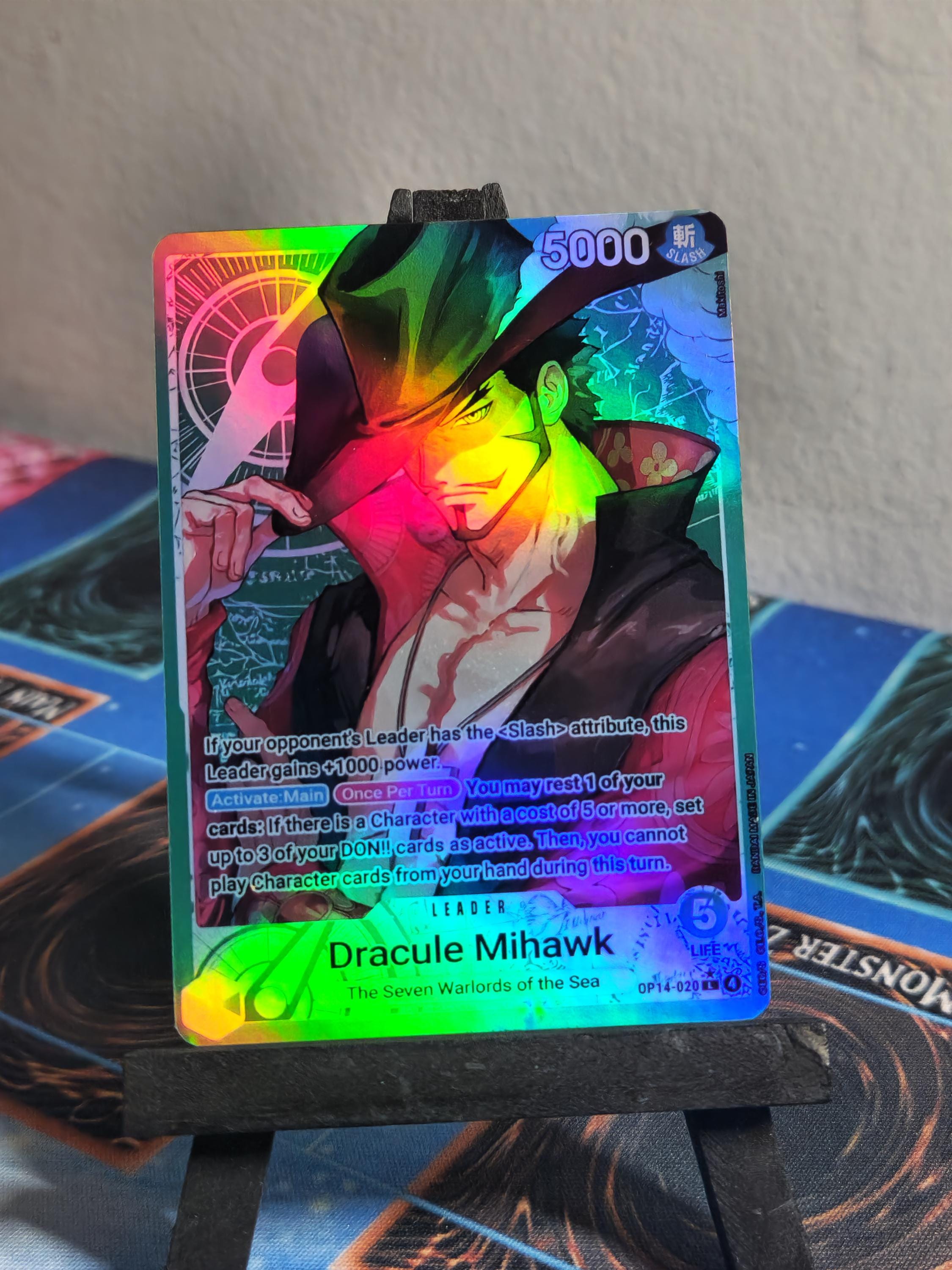 Dracule Mihawk Leader Alt Art OP14-020 One Piece Proxy