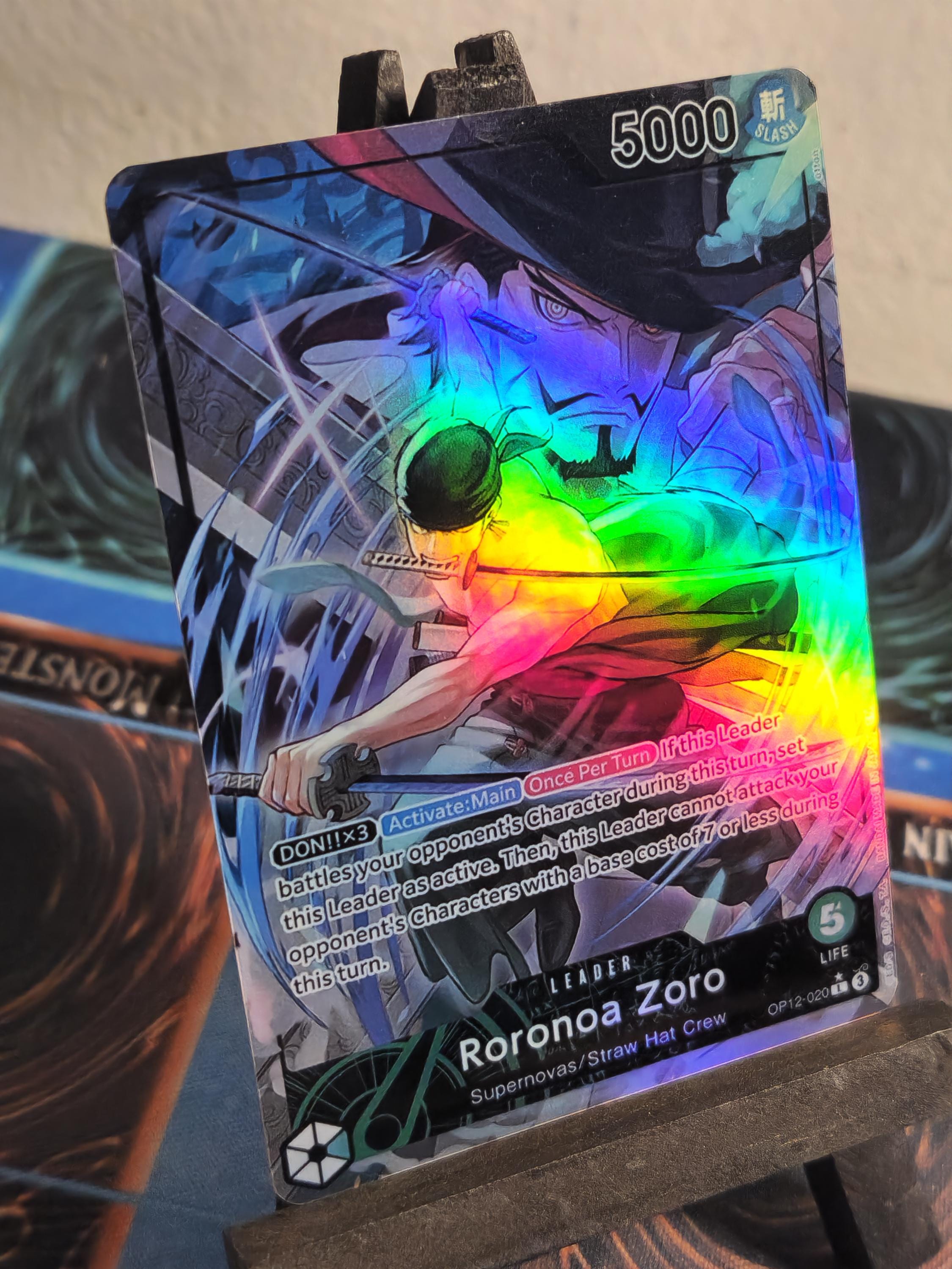 Roronoa Zoro Leader alt art op12-020 One Piece proxy