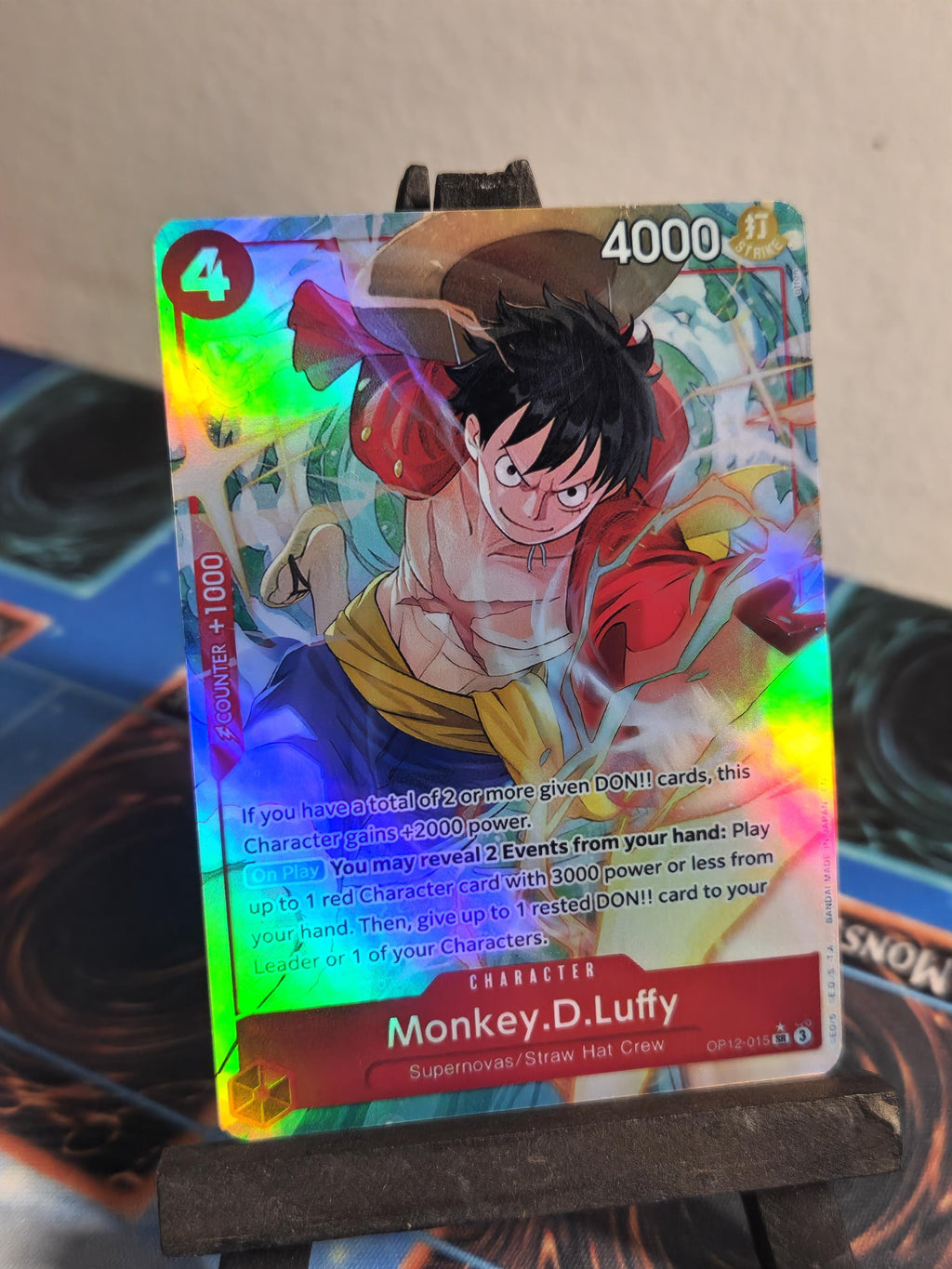 Monkey D Luffy alt art op12-015 One Piece proxy