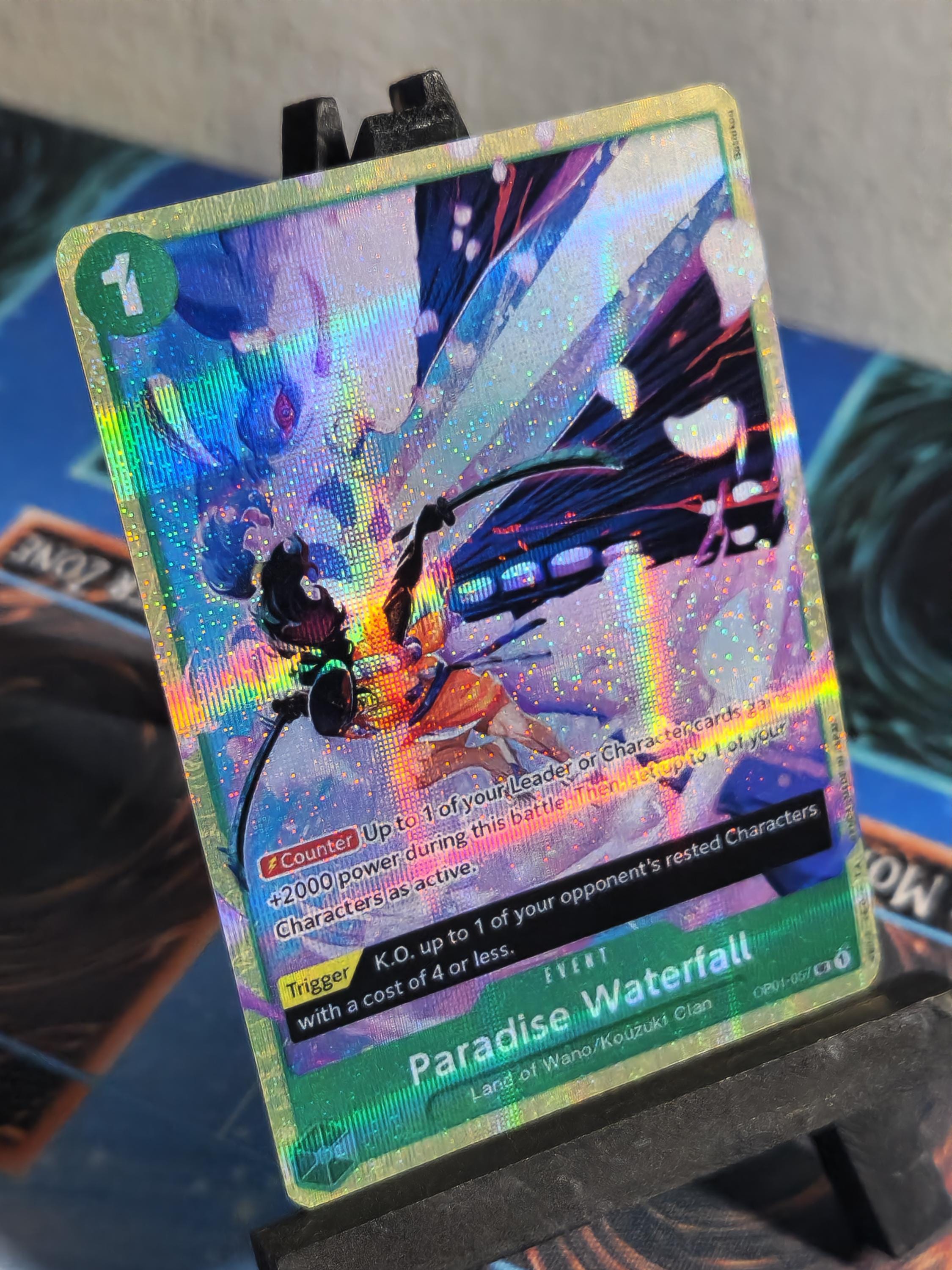 Paradise Waterfall alt art op01-057 One Piece Proxy Card