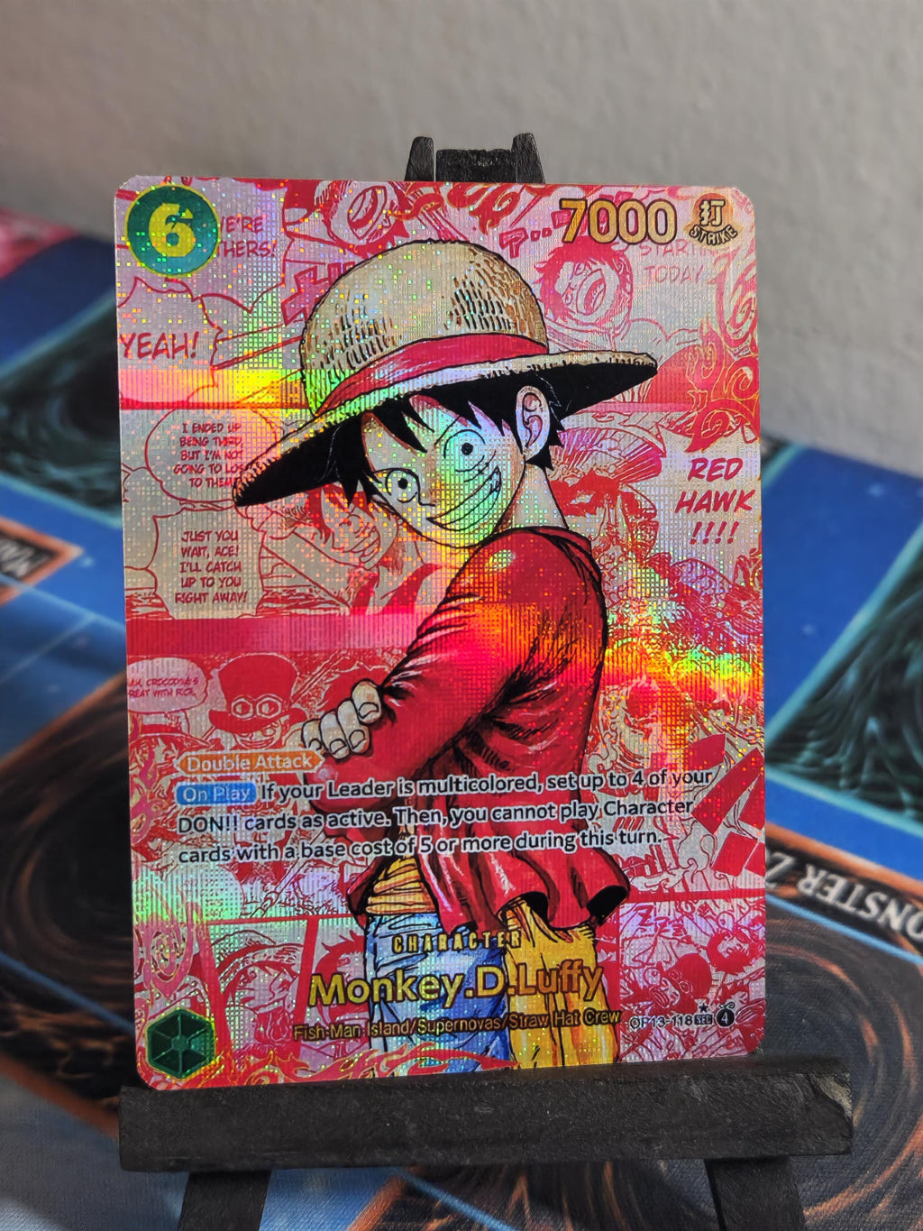 Monkey D Luffy Red Manga OP13-118 One Piece proxy