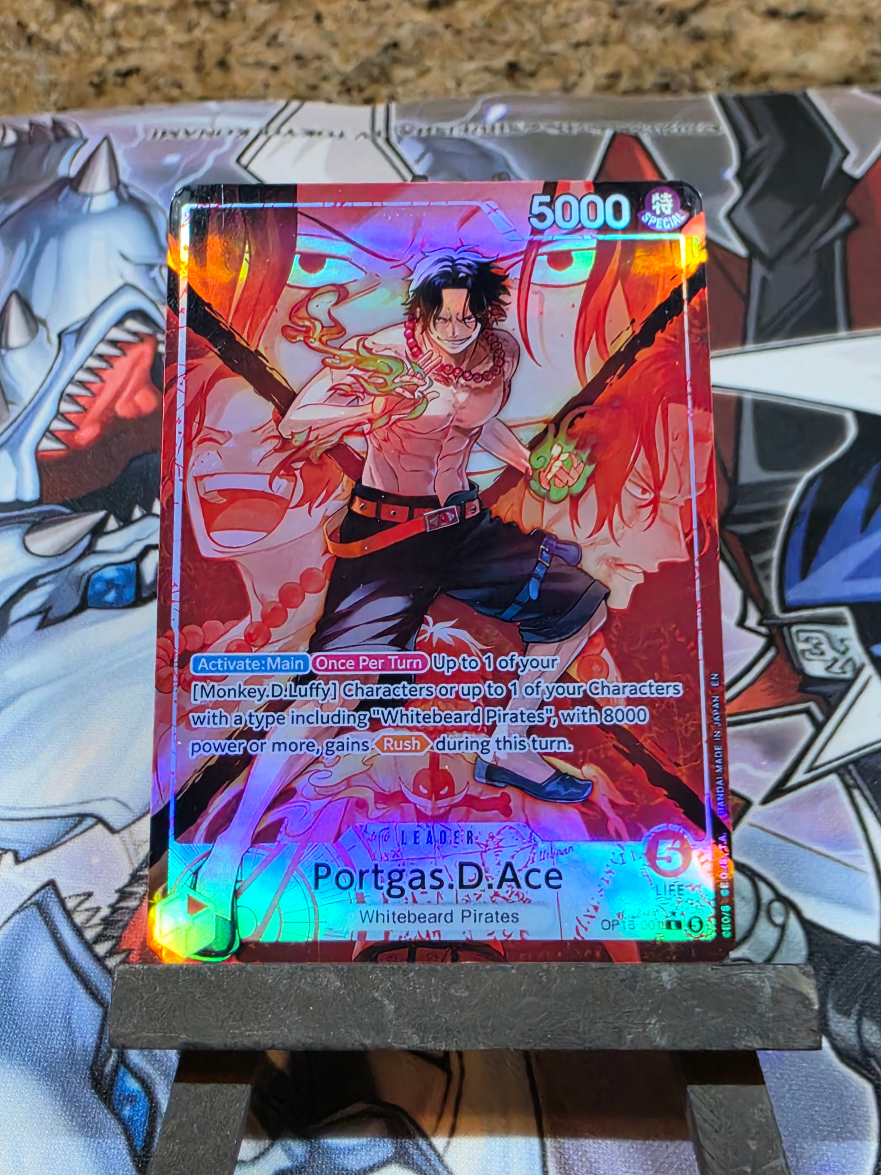 Portgas D Ace Leader Alt art OP16-001