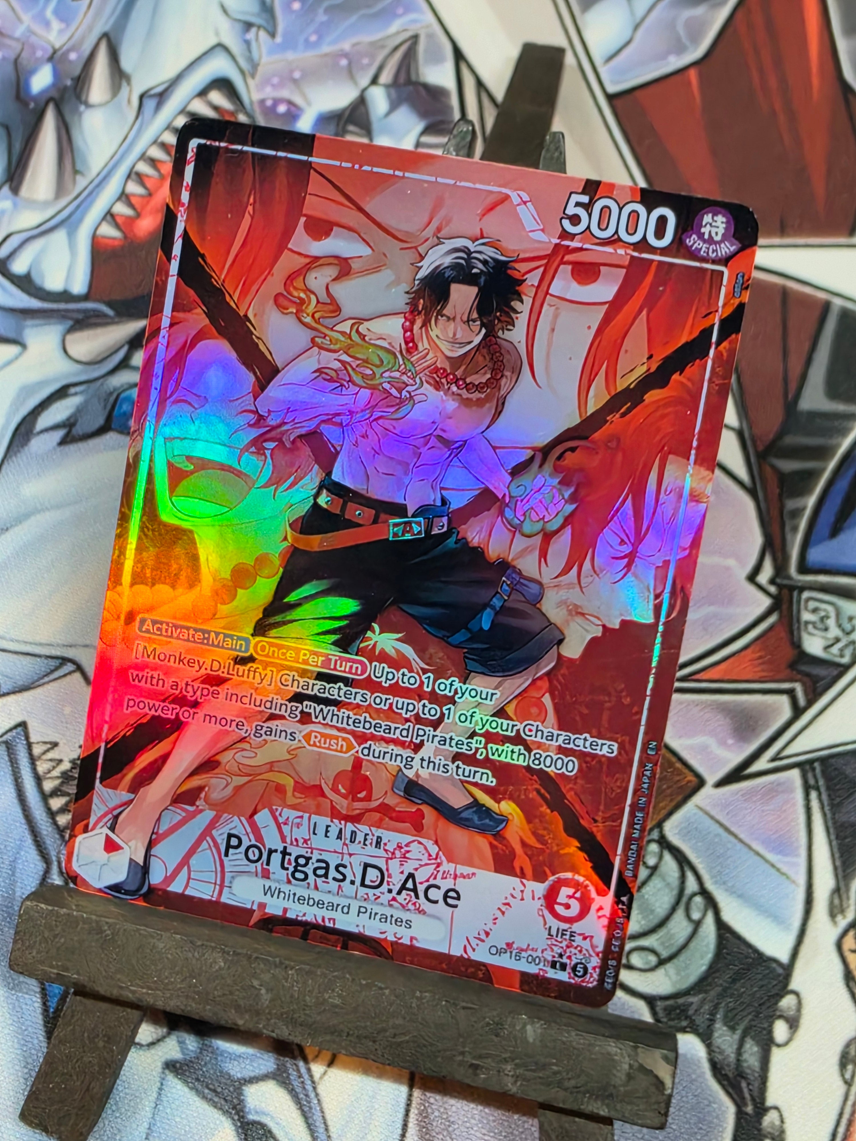 Portgas D Ace Leader Alt art OP16-001
