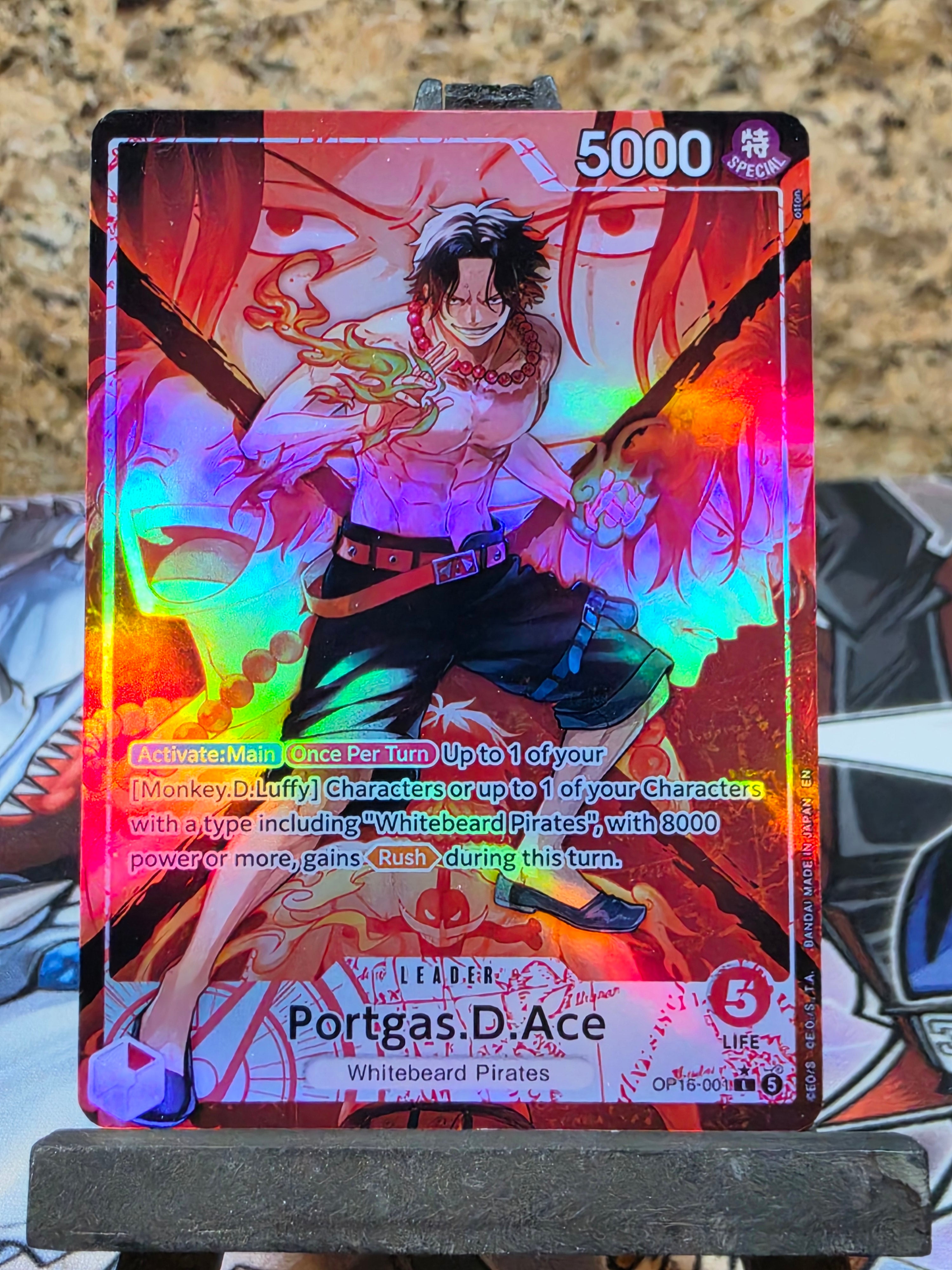 Portgas D Ace Leader Alt art OP16-001
