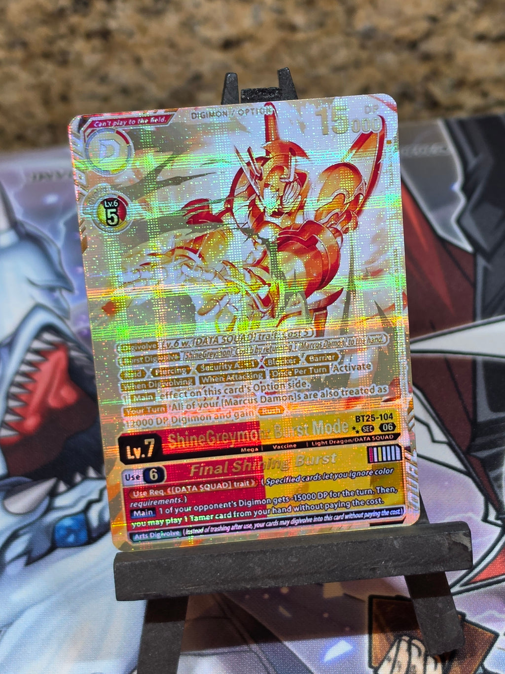 ShineGreymon Burst Mode 2 star alt art BT25-104 Digimon Proxy