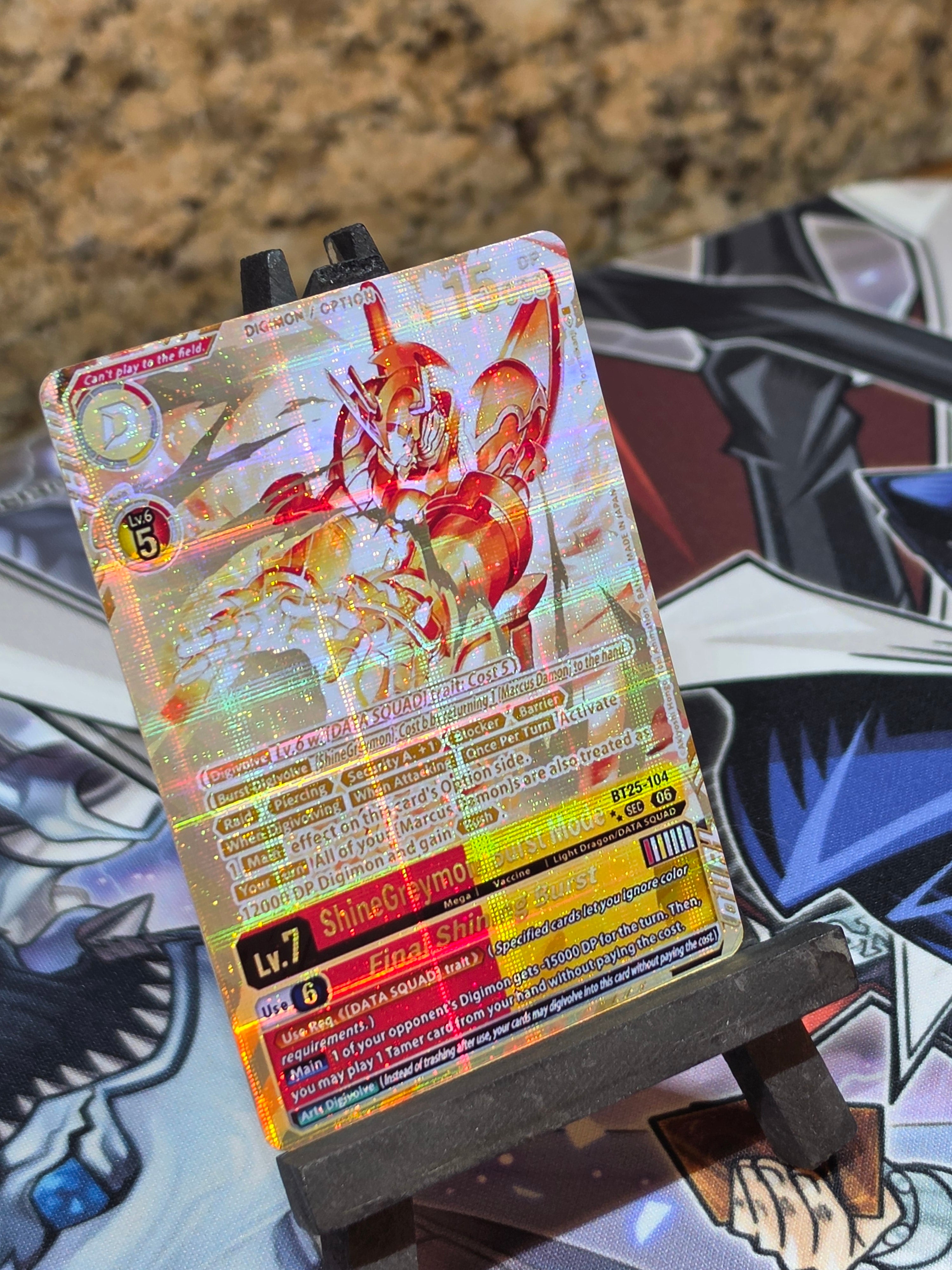 ShineGreymon Burst Mode 2 star alt art BT25-104 Digimon Proxy