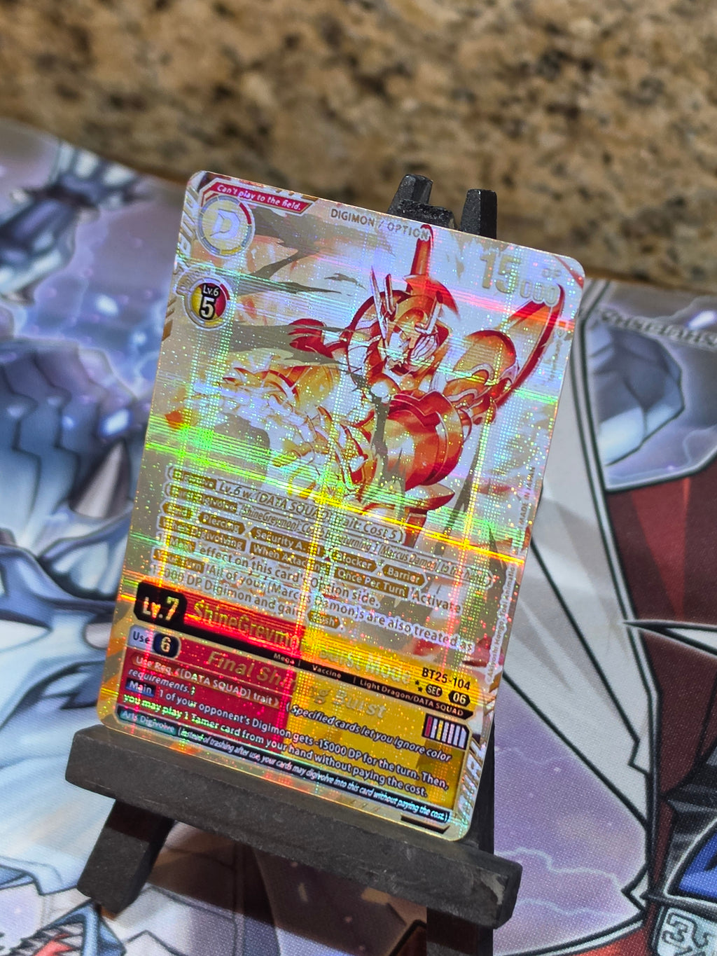 ShineGreymon Burst Mode 2 star alt art BT25-104 Digimon Proxy