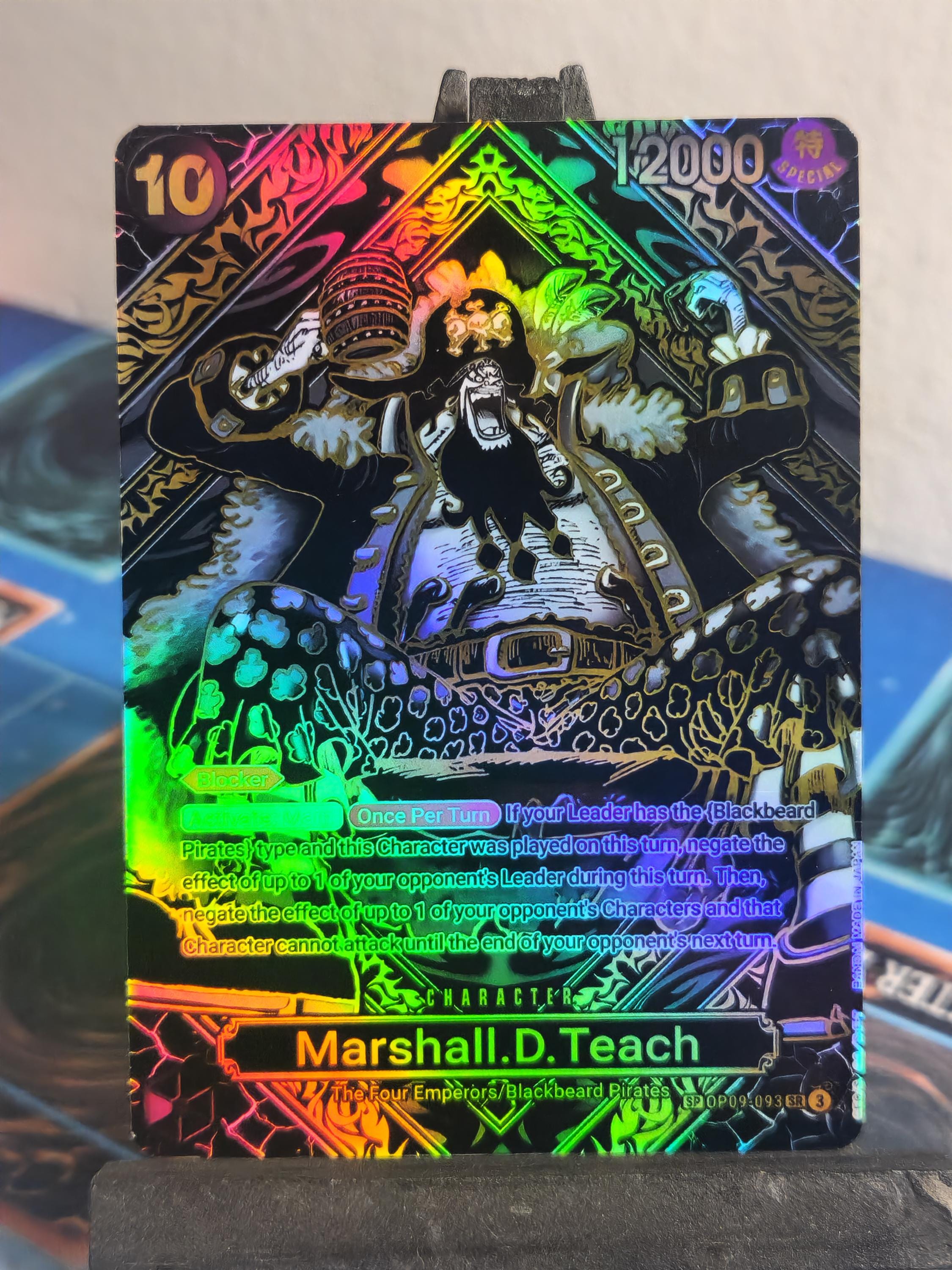 Marshall D Teach SP black and gold alt art op09-093 One Piece Proxy
