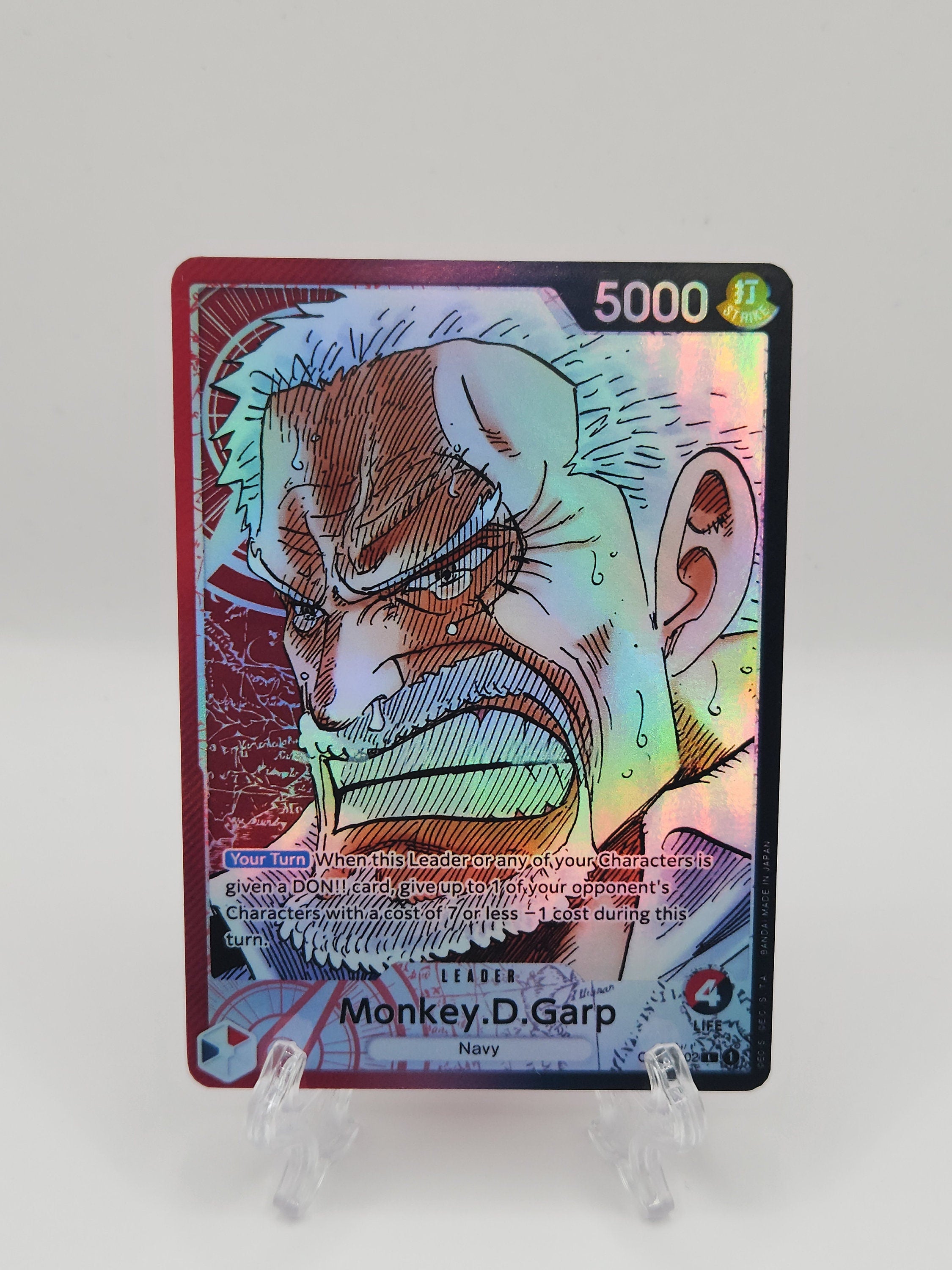 Monkey D. Garp op02-002  leader One Piece Proxy Card