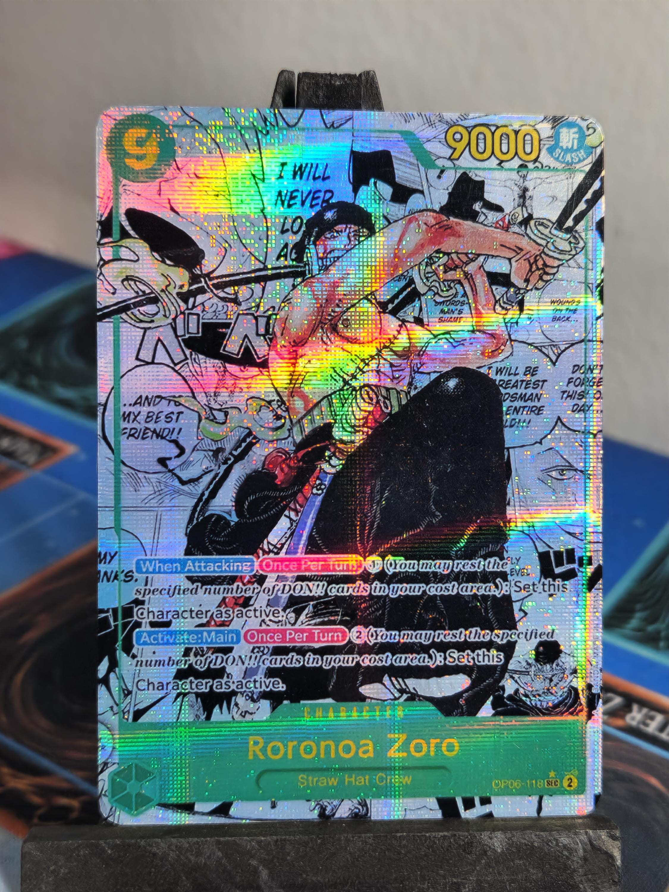 Roronoa Zoro manga op06-118 One Piece Proxy