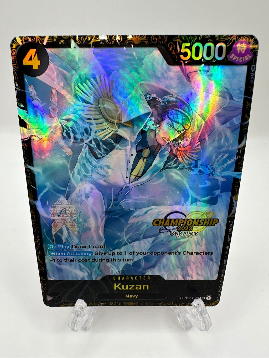 Kuzan Championship alt art op02-096 One Piece Proxy Card
