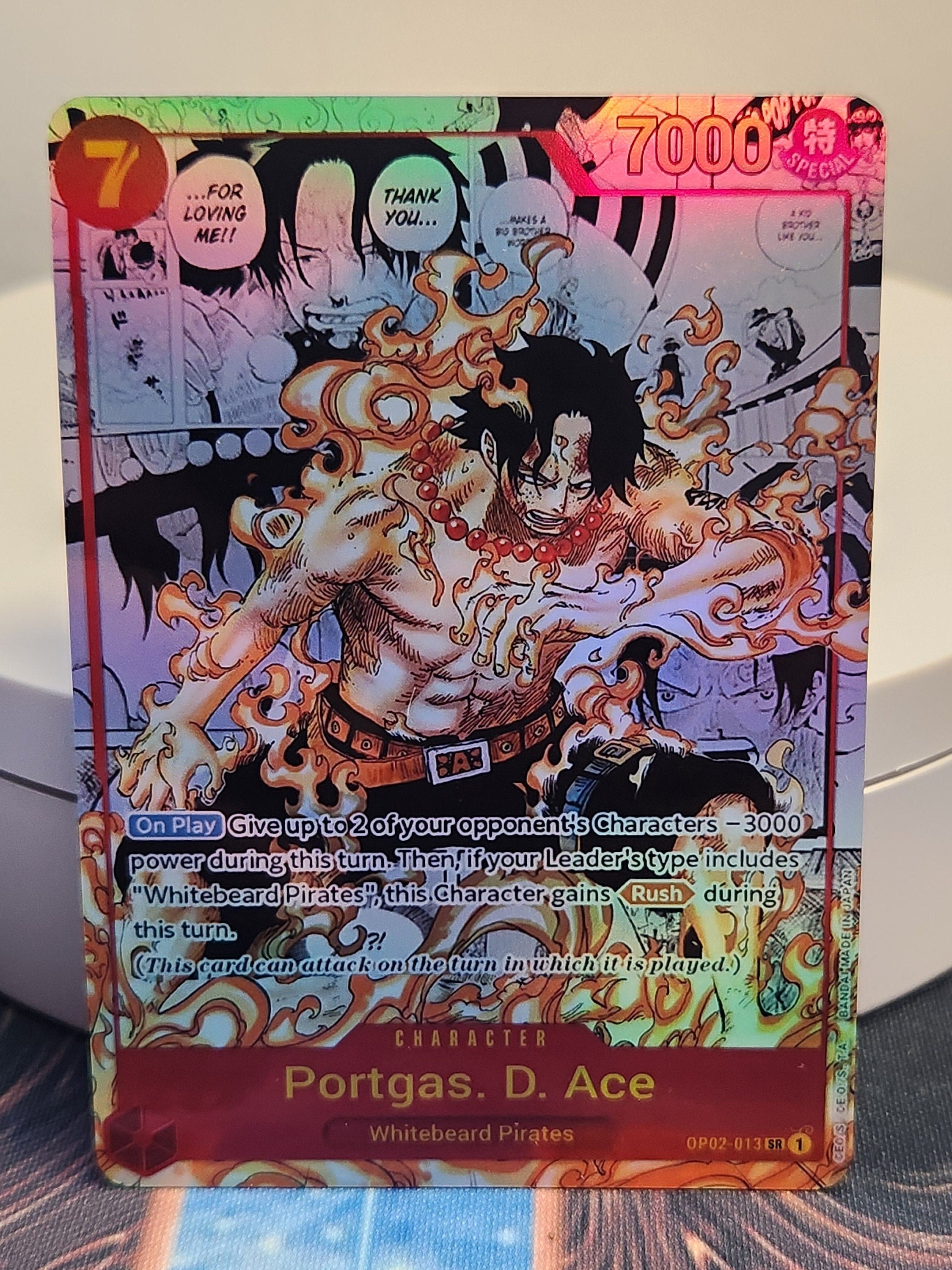 One Piece Portgas D. ACE manga art op02-013 proxy