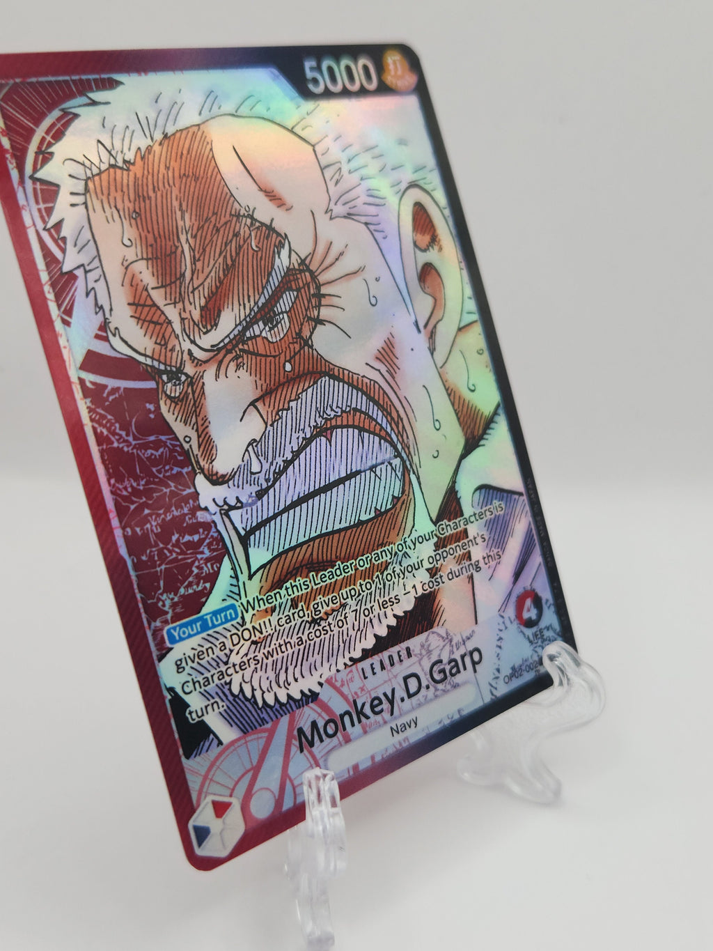 Monkey D. Garp op02-002  leader One Piece Proxy Card