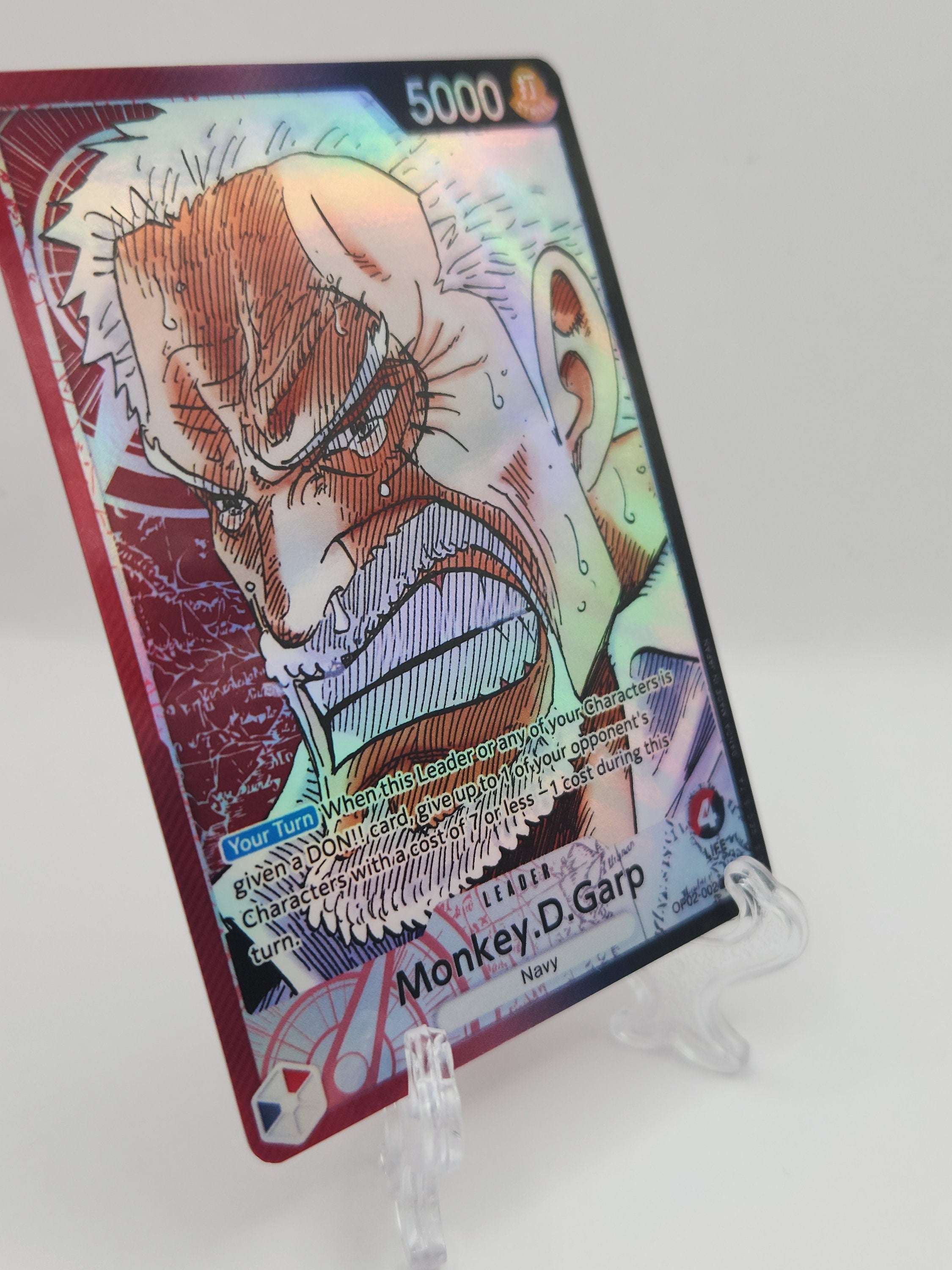 Monkey D. Garp op02-002  leader One Piece Proxy Card