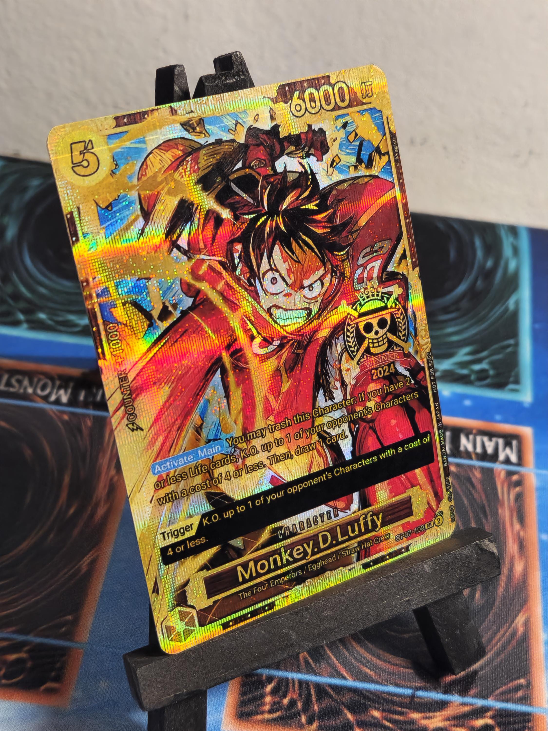 Monkey D Luffy alt art 2024 Winner op07-109 One Piece proxy