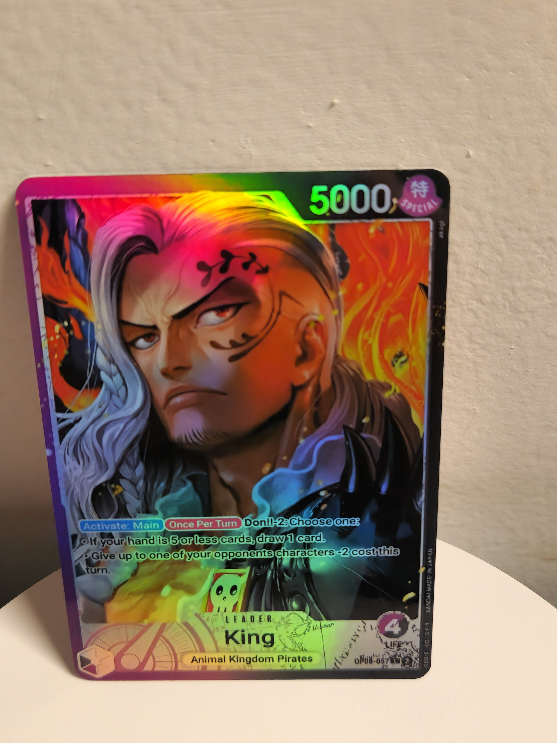 King alt art op08-057One Piece Proxy