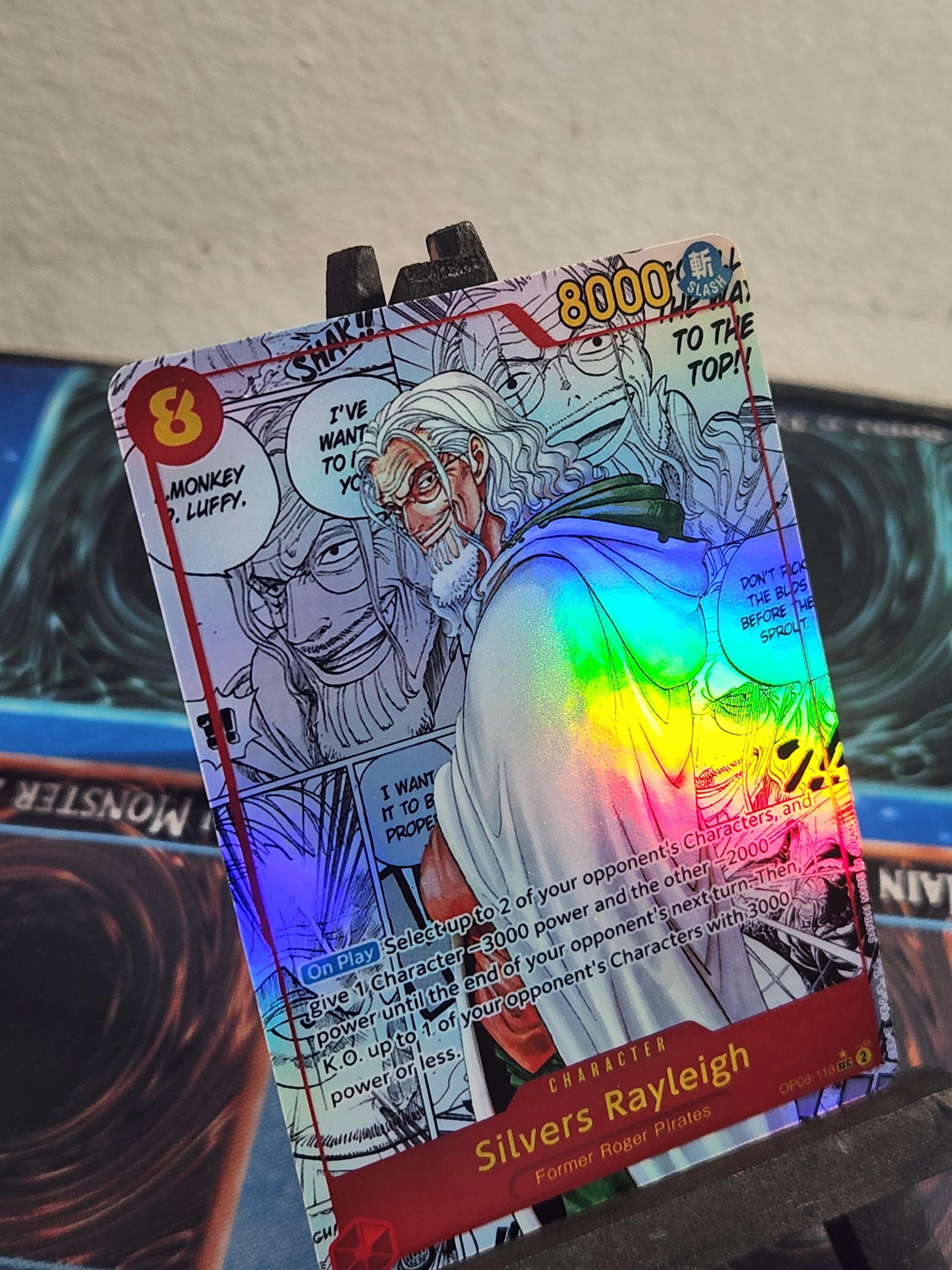 Silvers Rayleigh Manga alt art op08-118 One Piece proxy
