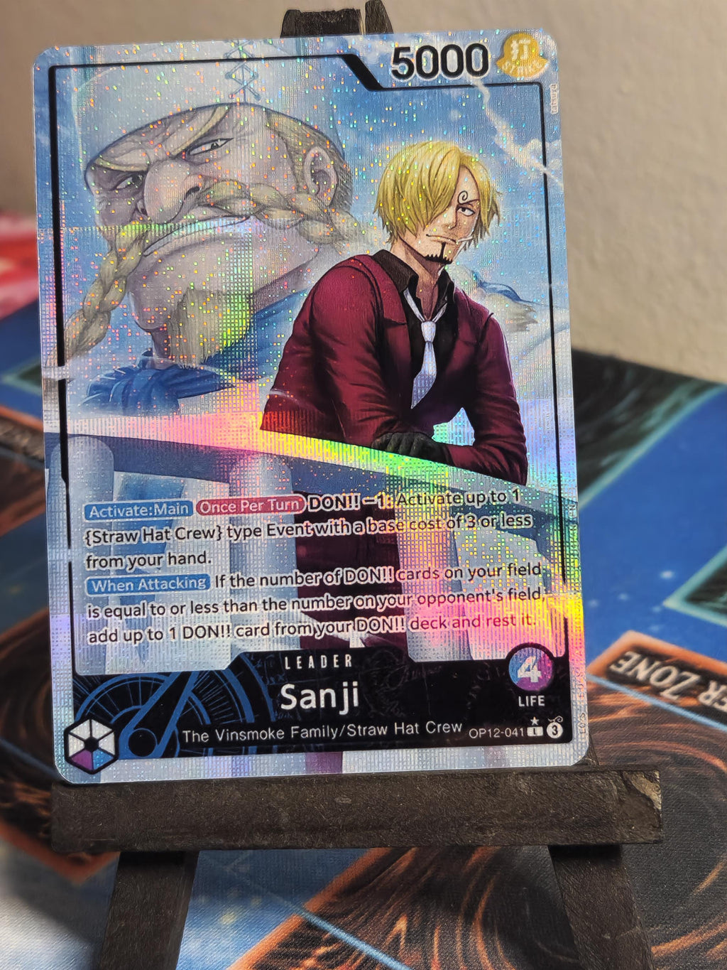 Sanji Leader alt art op12-041 One Piece proxy