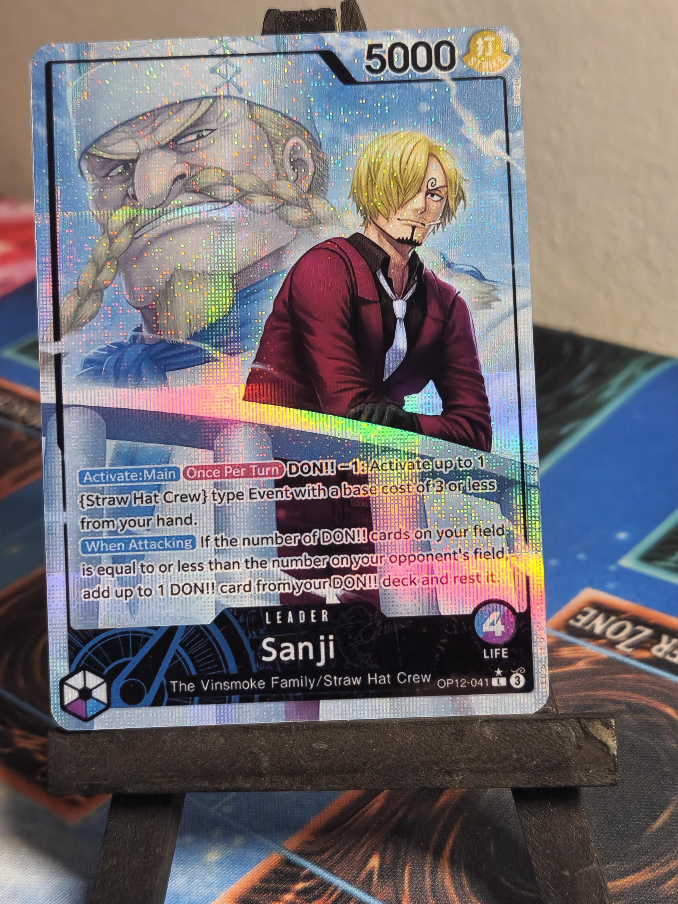 Sanji Leader alt art op12-041 One Piece proxy