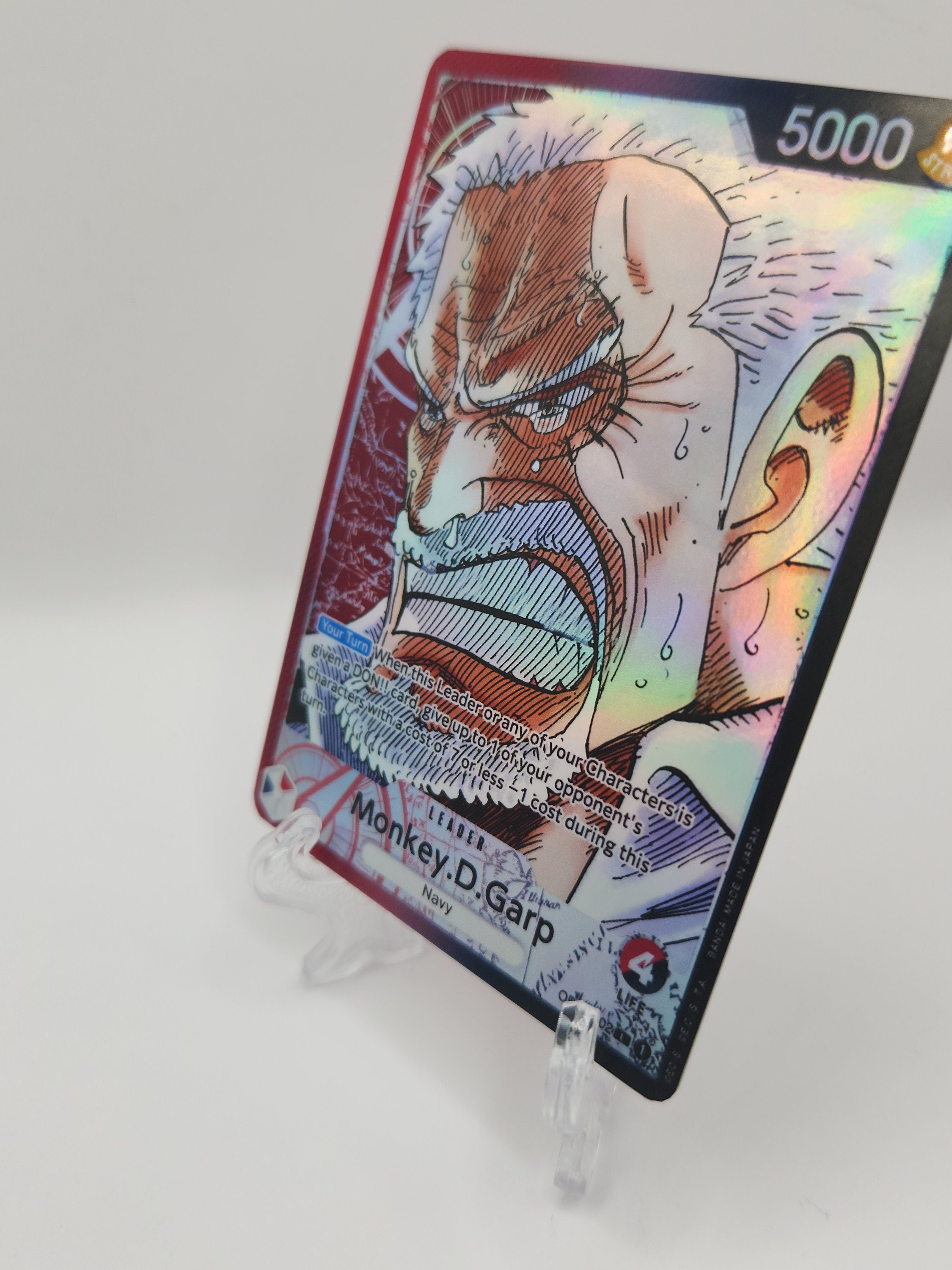 Monkey D. Garp op02-002  leader One Piece Proxy Card