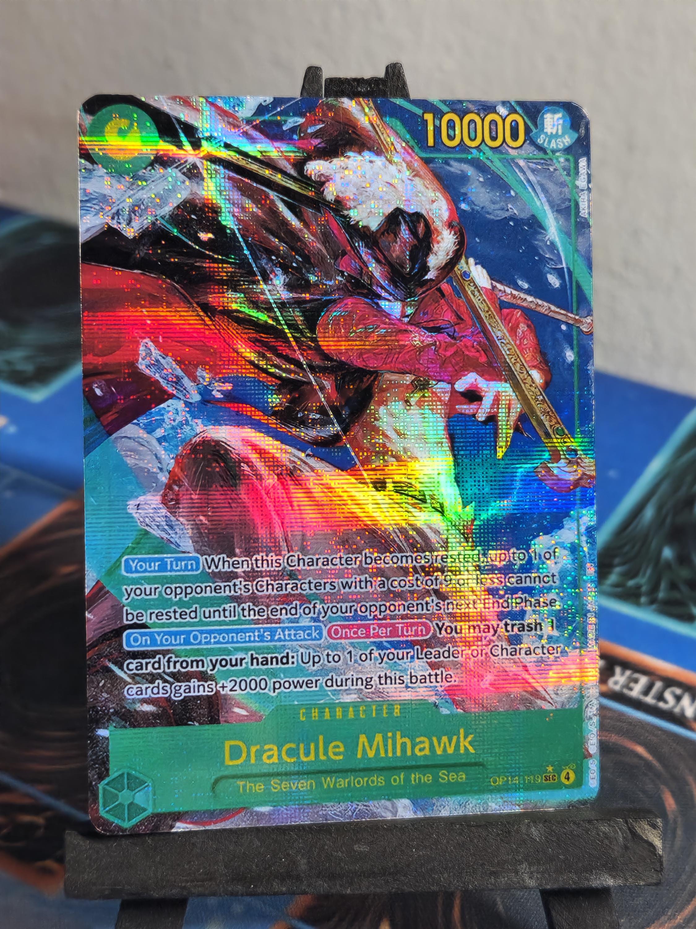 Dracule Mihawk alt art op14-119 One Piece proxy