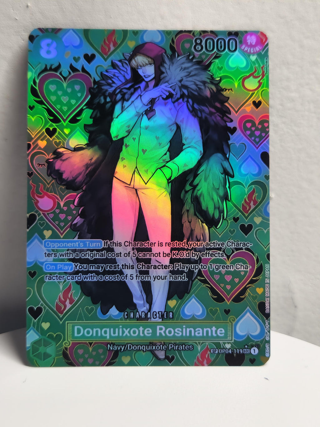 Donquixote Rosinante SP alt art op04-119 One Piece Proxy