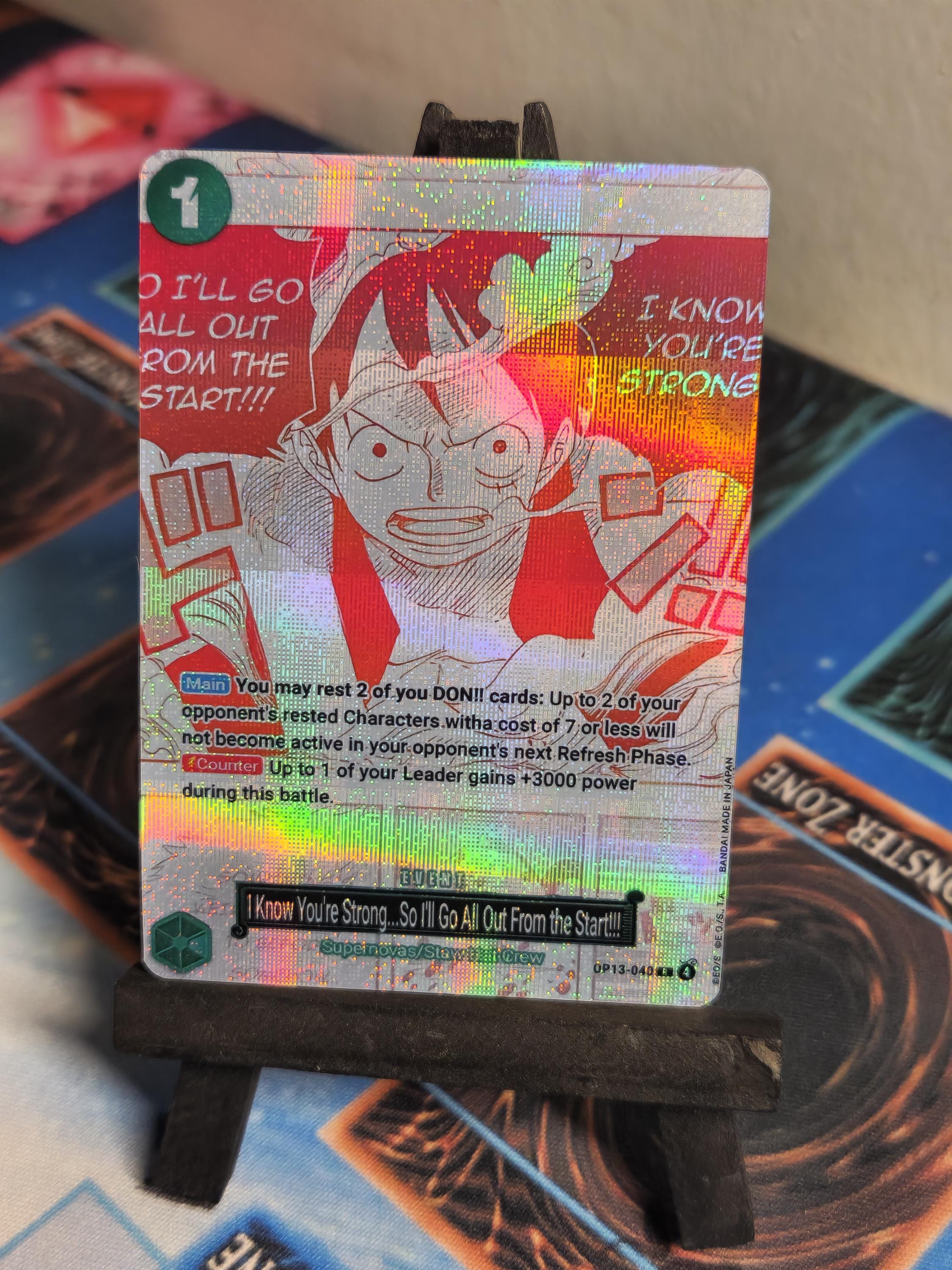 I know you're strong One Piece Proxy Card: Manga Alt Art OP13-040