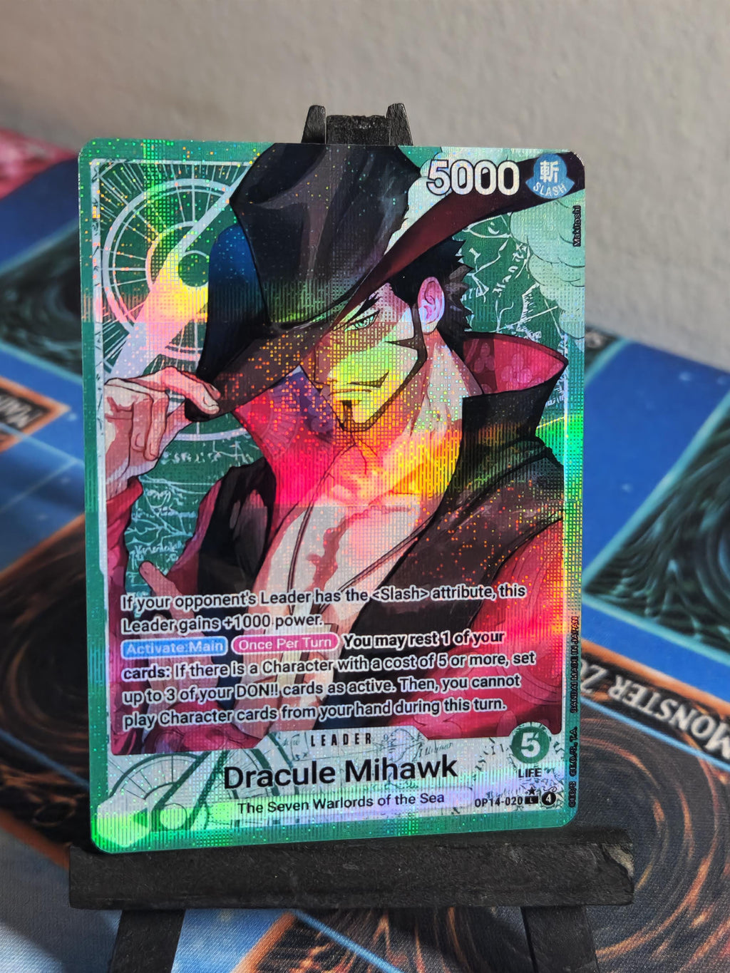 Dracule Mihawk Leader Alt Art OP14-020 One Piece Proxy