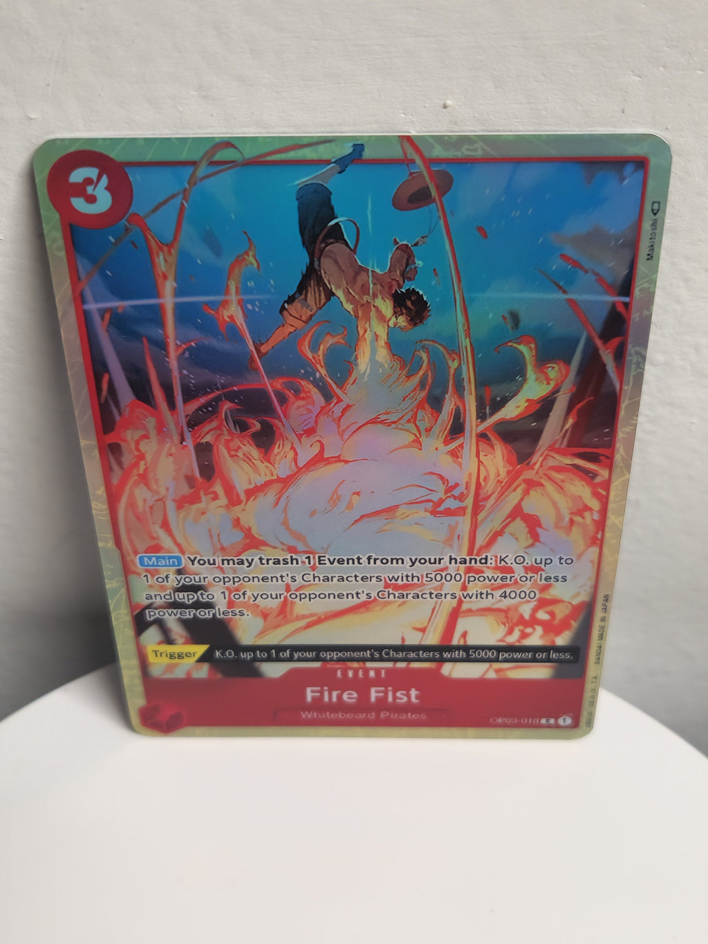 Fire Fist alt art op03-018 One Piece Proxy