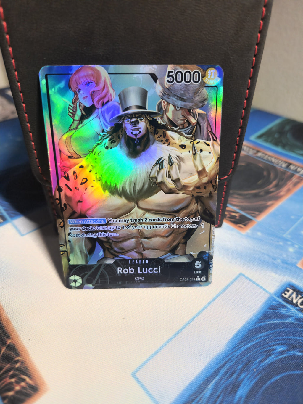 Rob Lucci leader op07-079 | one piece | proxy |card