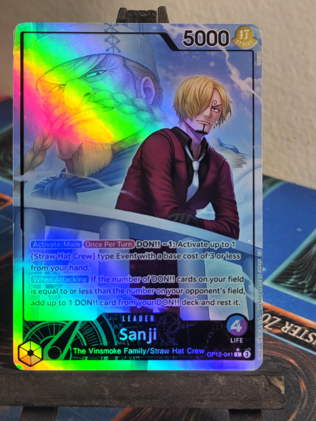Sanji Leader alt art op12-041 One Piece proxy