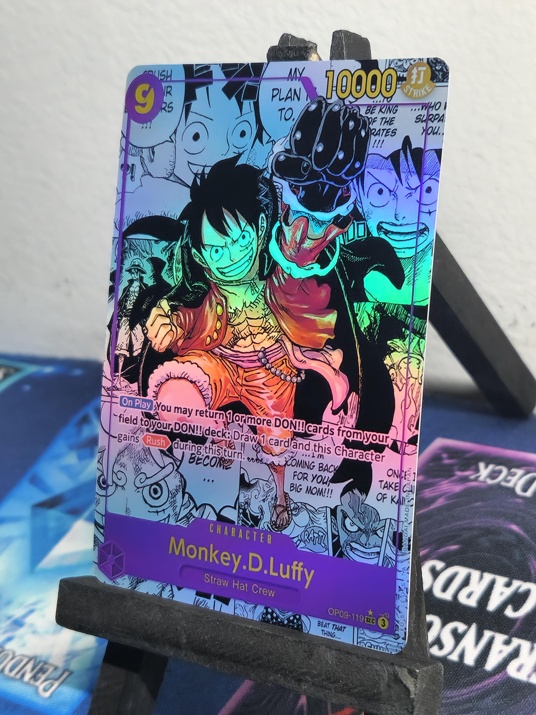 Monkey D Luffy manga alt art op09-119 One Piece Proxy