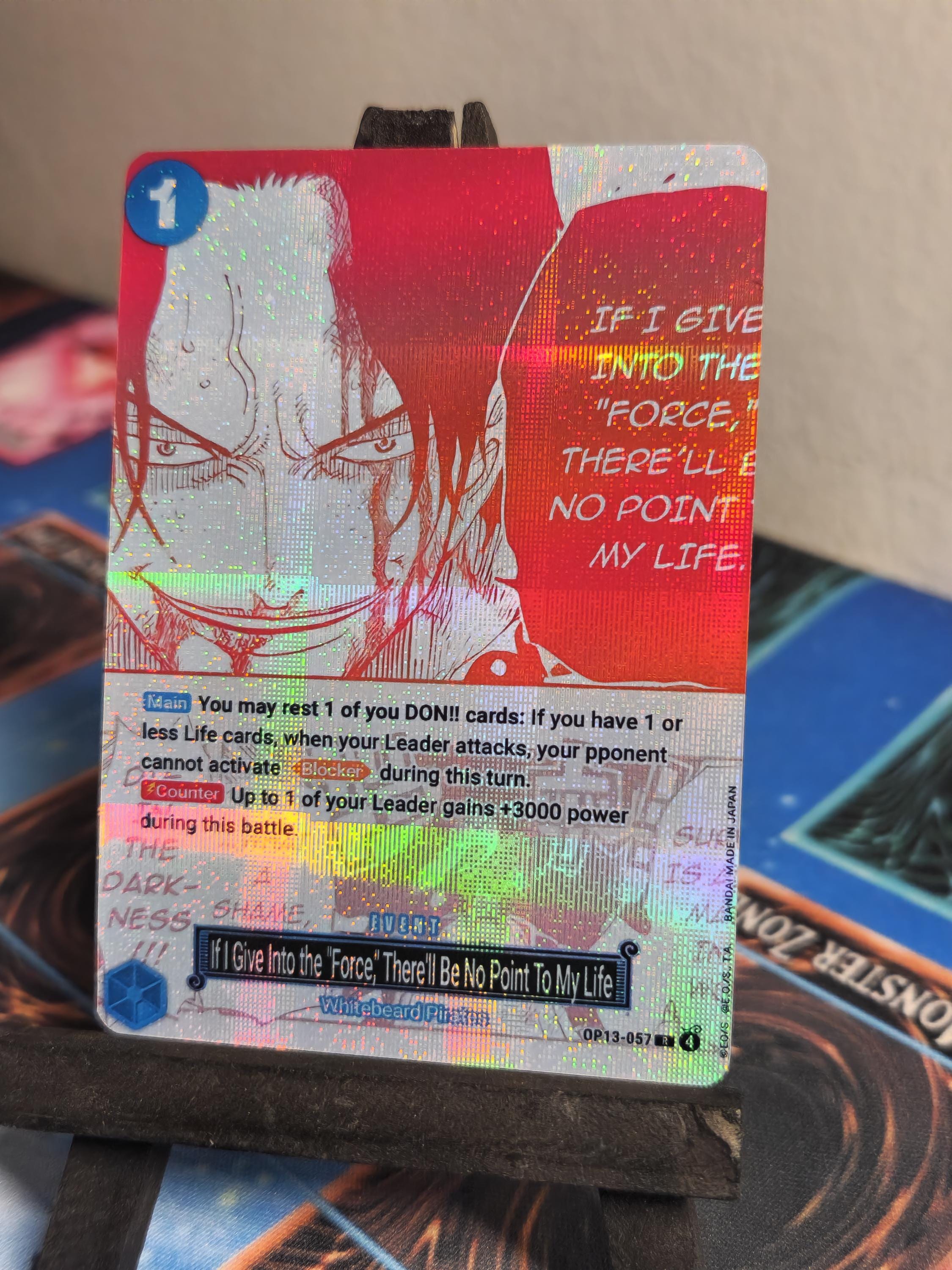 If I Give Into the Force  manga alt art op13-057 One Piece proxy