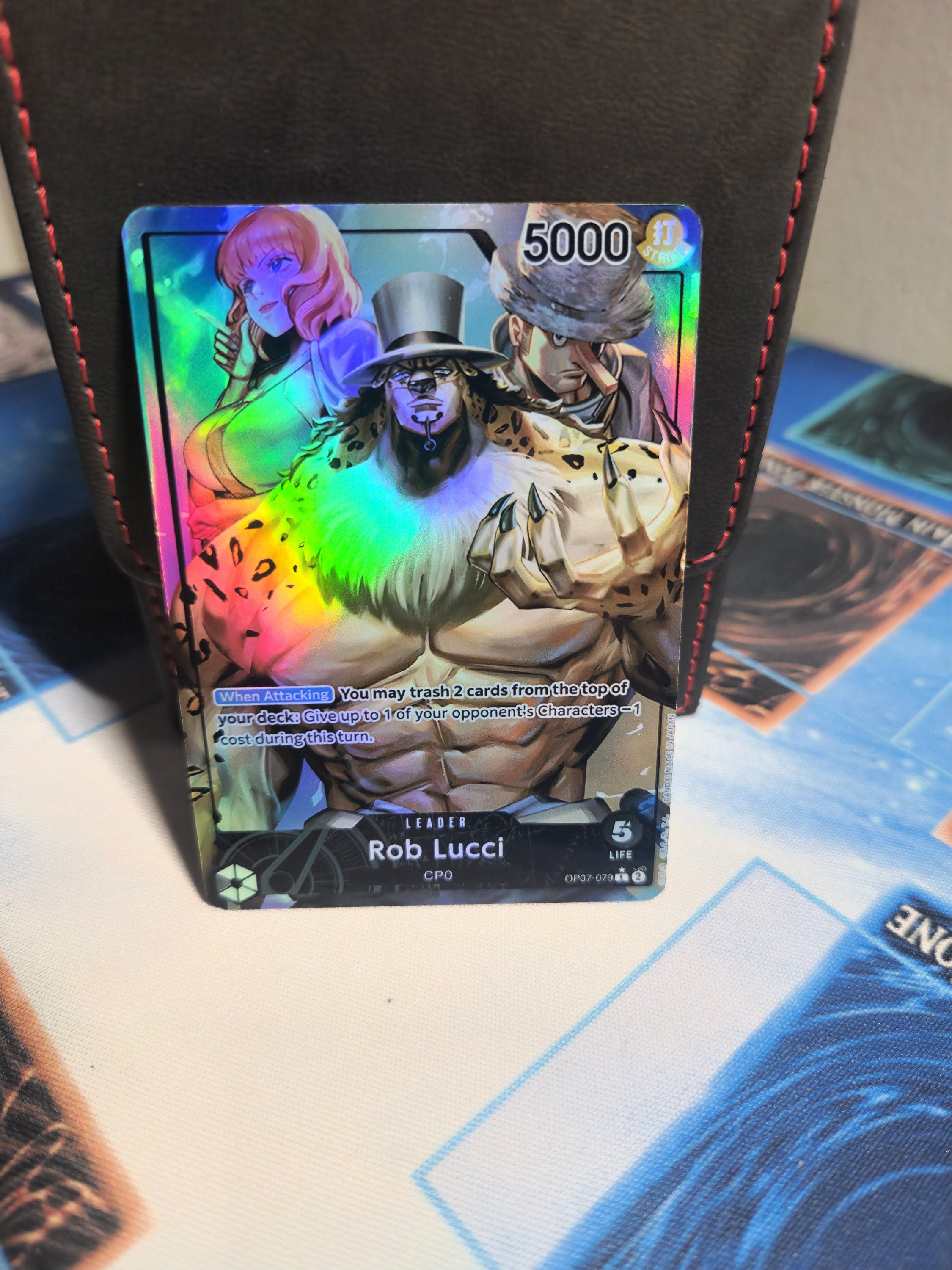 Rob Lucci leader op07-079 | one piece | proxy |card