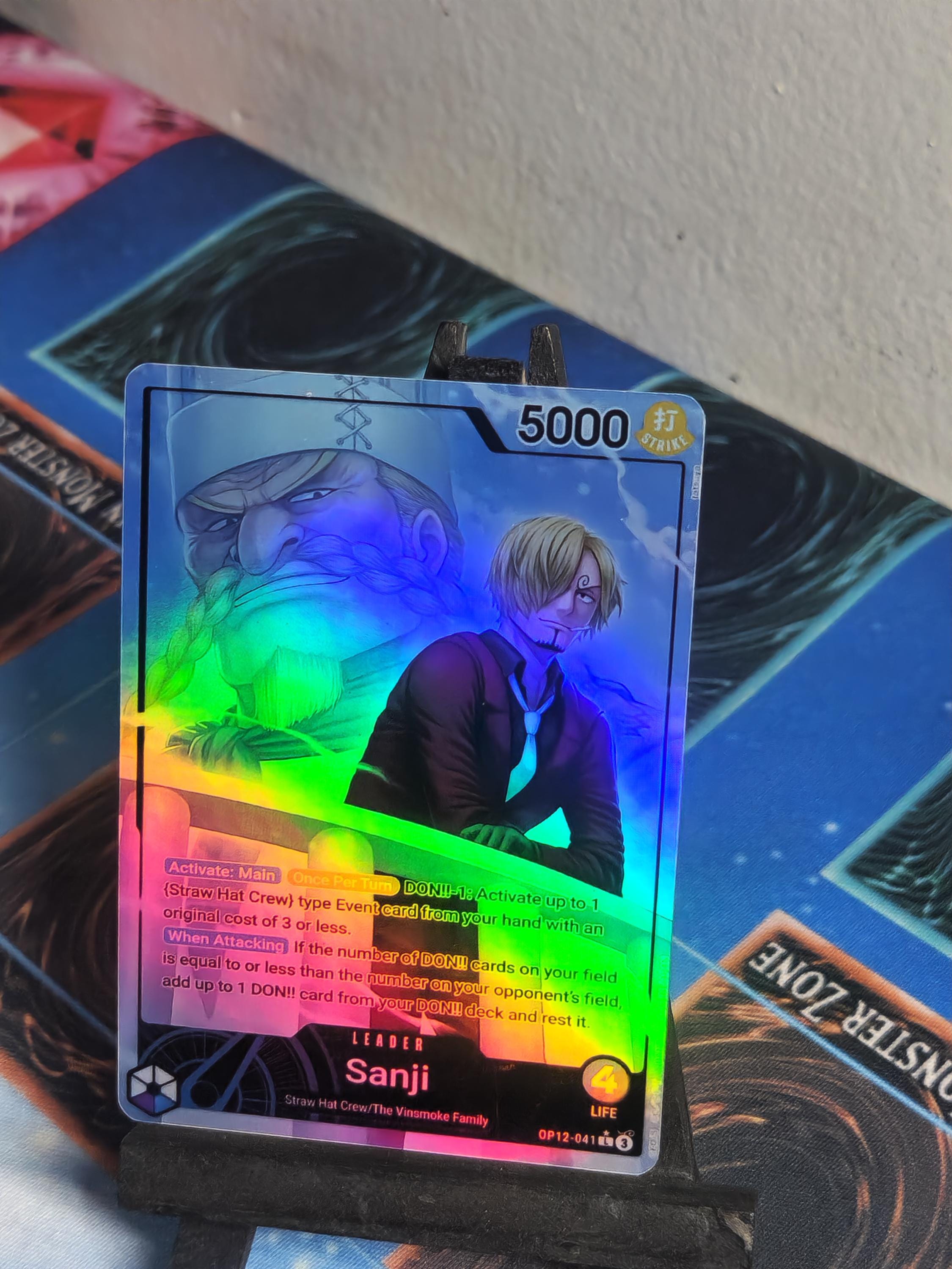 Sanji Leader alt art op12-041 One Piece proxy