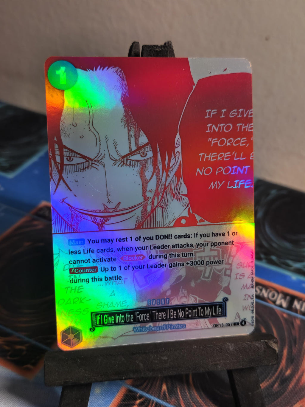 If I Give Into the Force  manga alt art op13-057 One Piece proxy