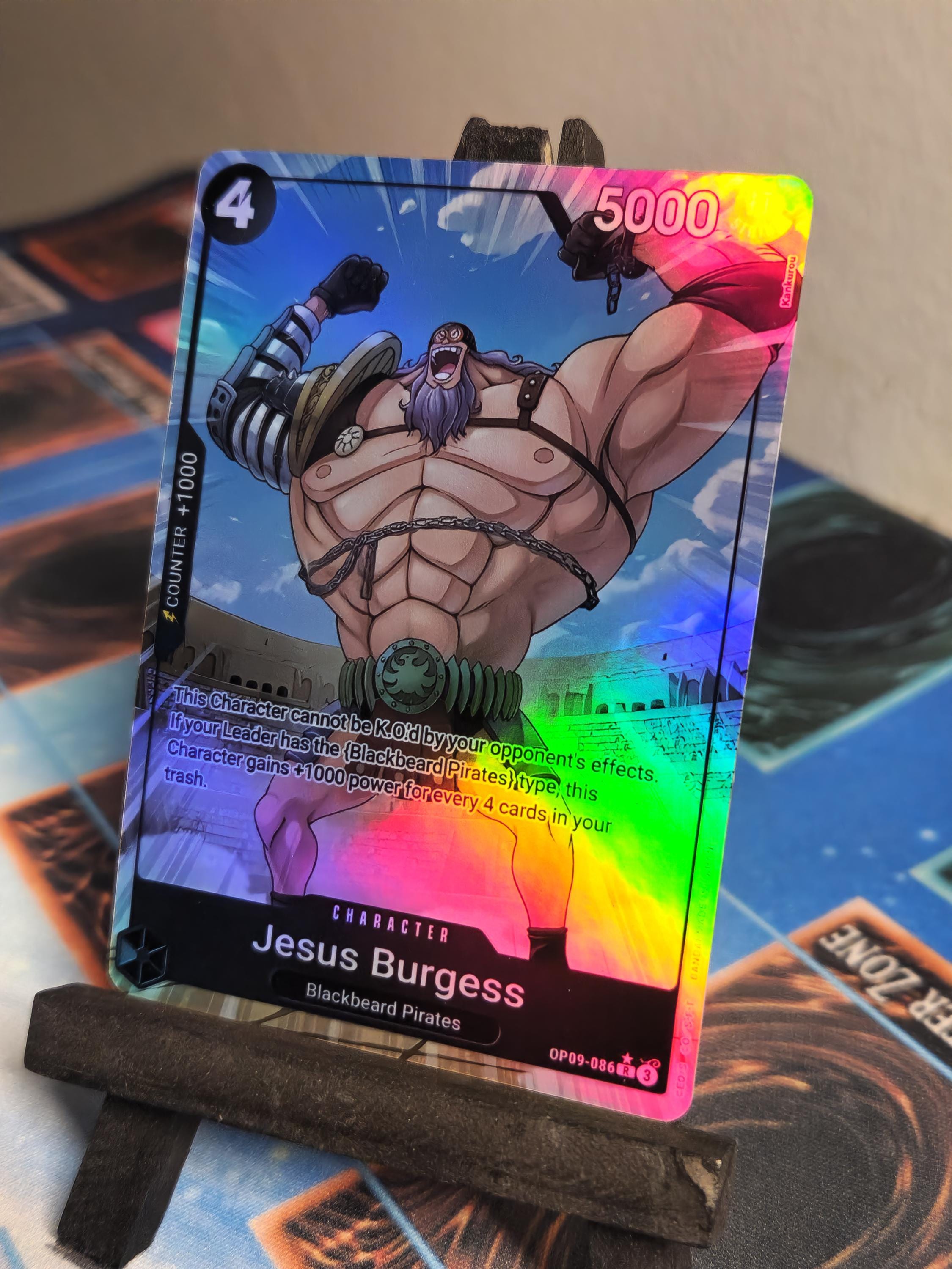 Jesus Burgess alt art PRB02 OP09-082 One Piece proxy