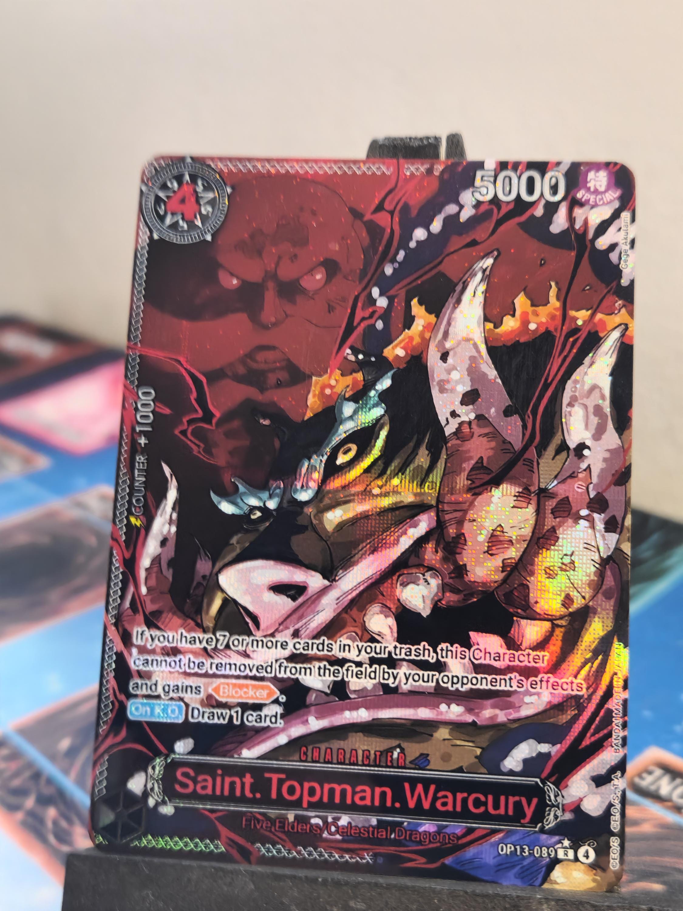 Saint Toppman Warcry alt art op13-089 One Piece proxy