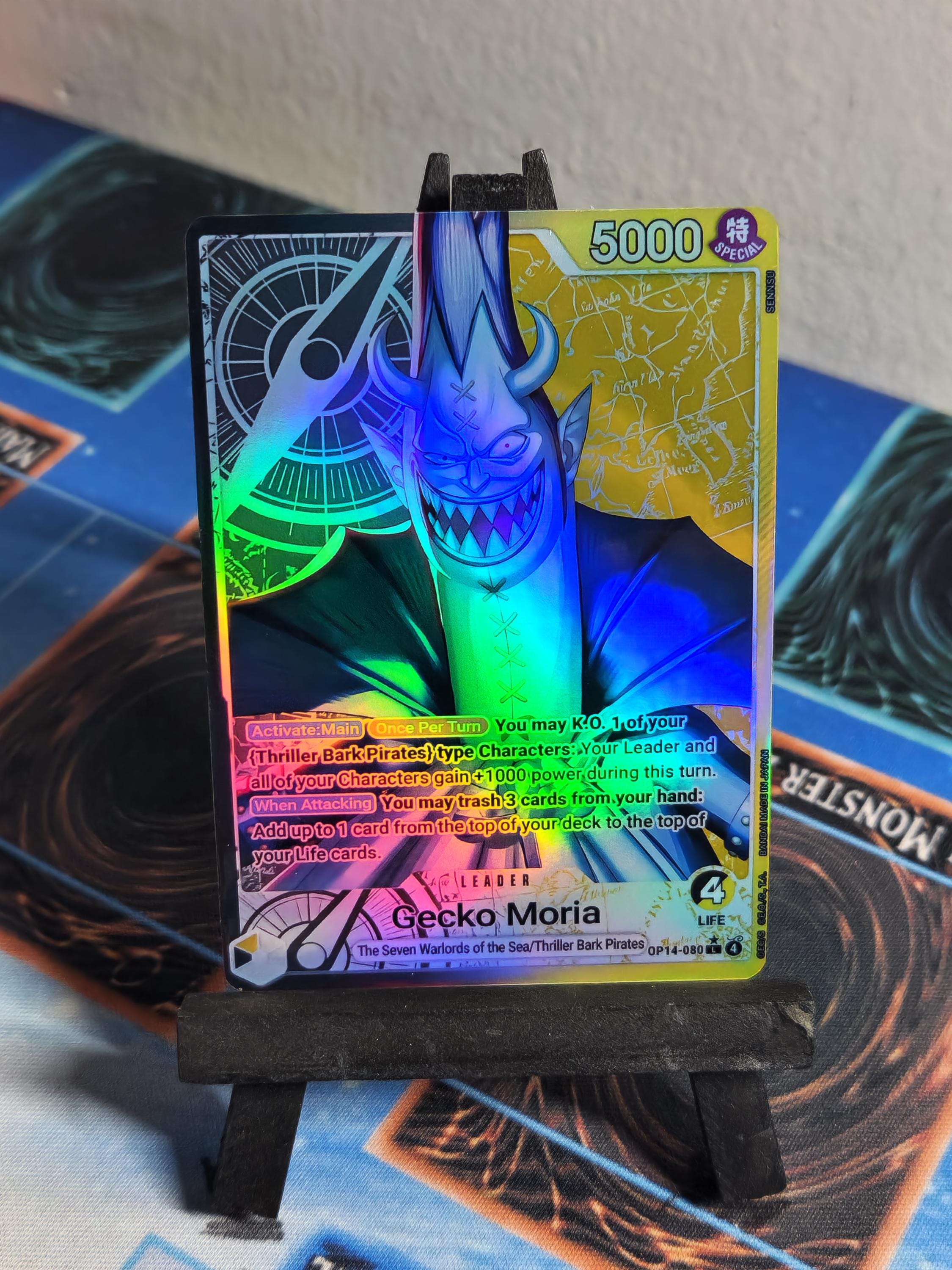 Gecko Moria Leader Alt Art OP14-080 One Piece Proxy