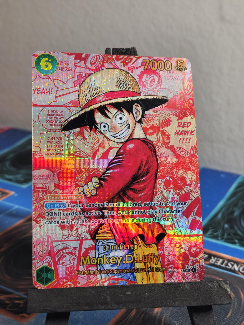 Monkey D Luffy Red Manga OP13-118 One Piece proxy